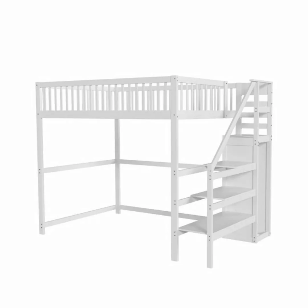 MODFU Kinderbett Hochbett Jugendbett Holzbett Gästebett Einzelbett (mit Tre günstig online kaufen