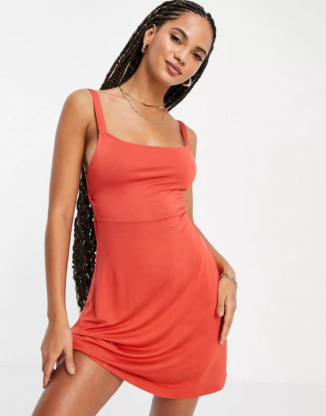 Volcom ‑ Easy Babe ‑ Kleid in Rot günstig online kaufen