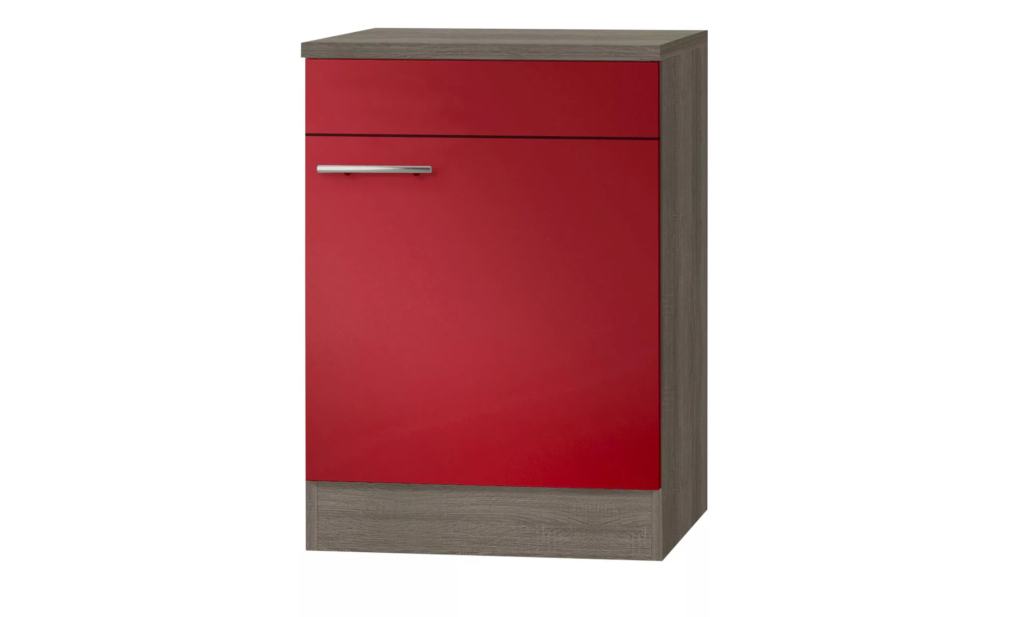 Kochstellenschrank  Monza - rot - 60 cm - 84,8 cm - 60 cm - Sconto günstig online kaufen