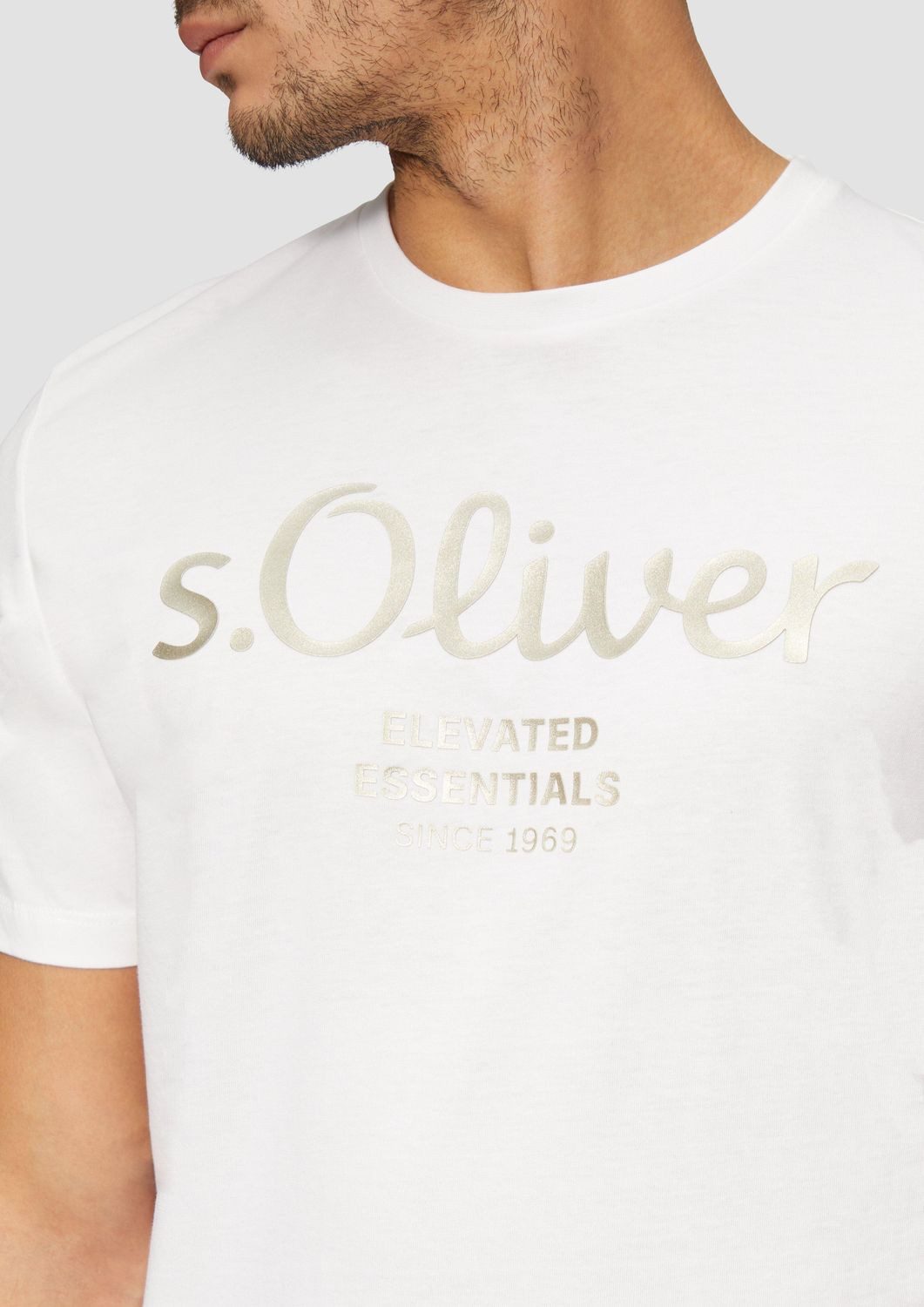 s.Oliver T-Shirt mit Logo-Print Rundhals, kurzarm günstig online kaufen