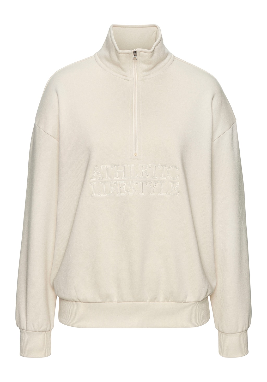 LASCANA ACTIVE Sweatshirt, Kragen mit Reißverschluss günstig online kaufen