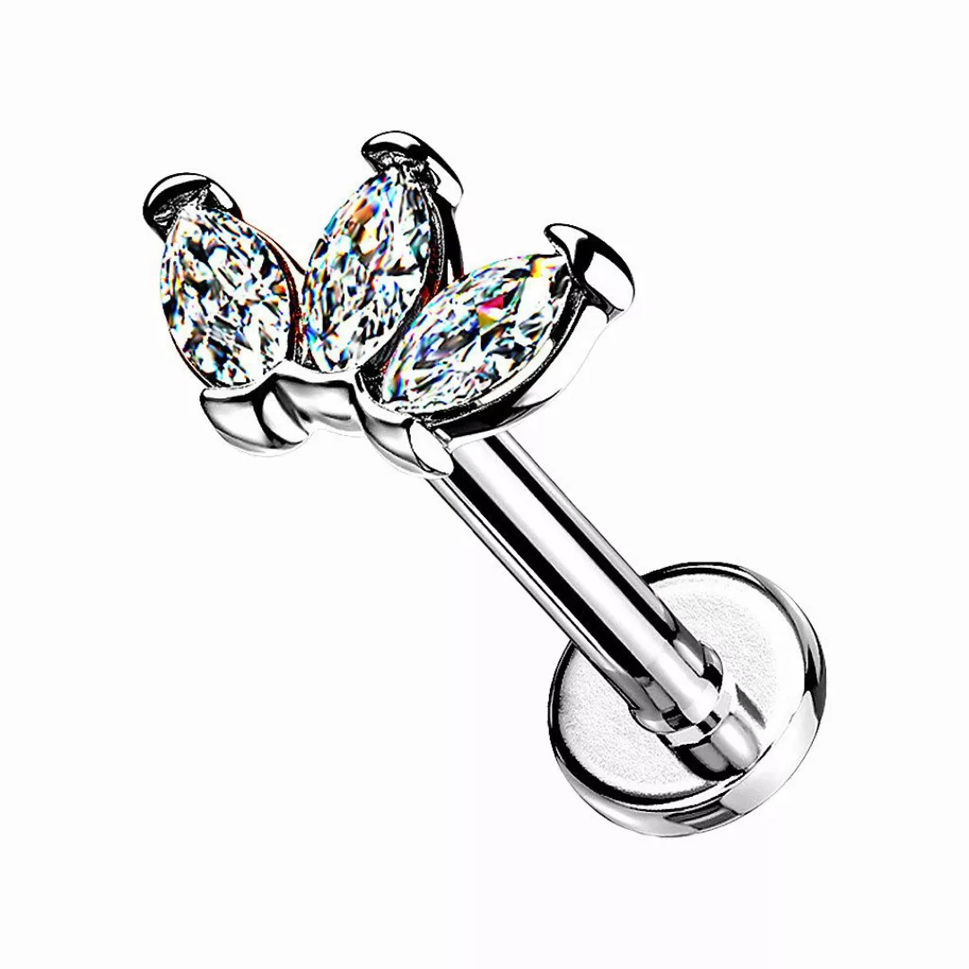 Taffstyle Piercing-Set Tragus Labret Piercing Stecker günstig online kaufen