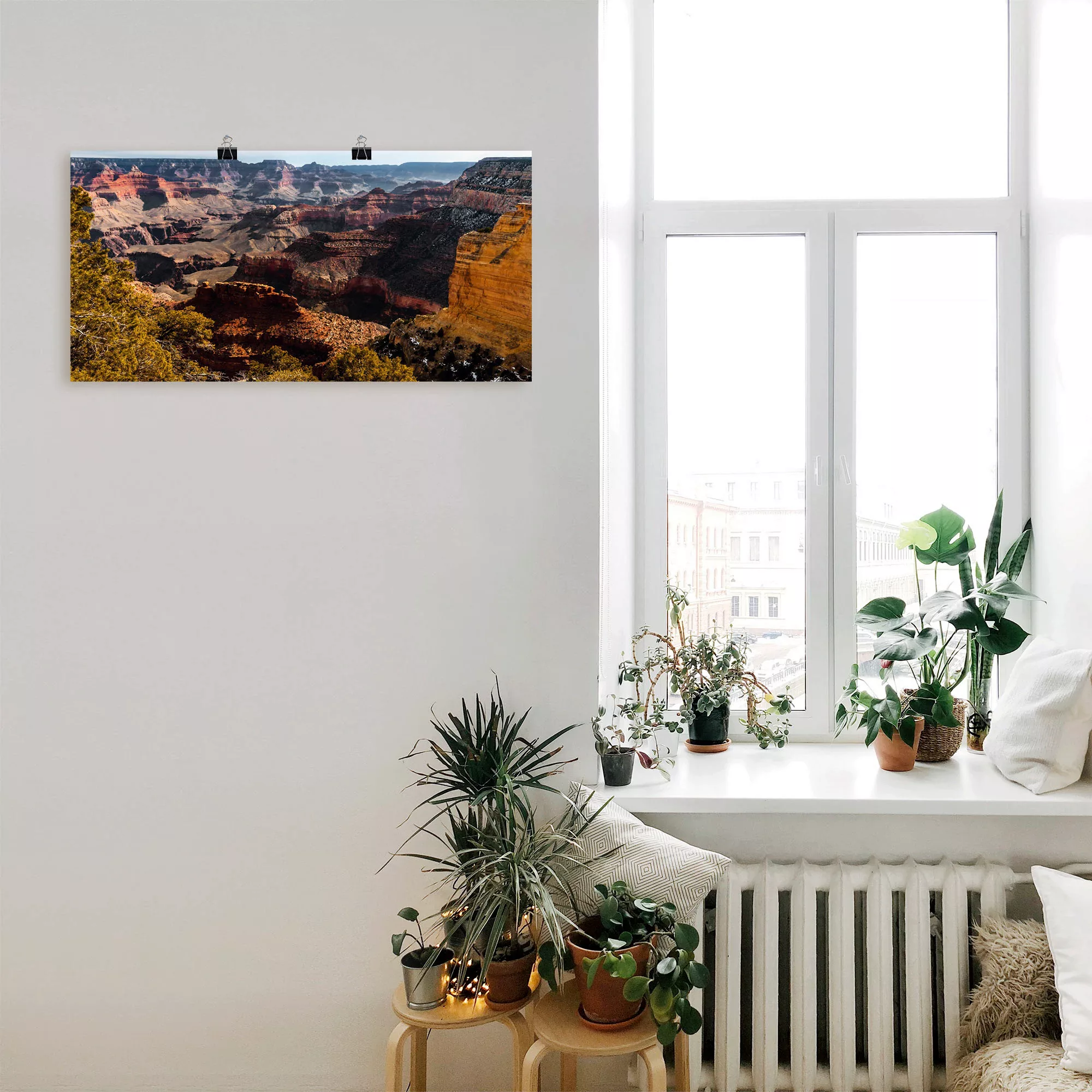 Artland Poster »Grand Canyon«, Felsen, (1 St.), als Alubild, Leinwandbild, günstig online kaufen