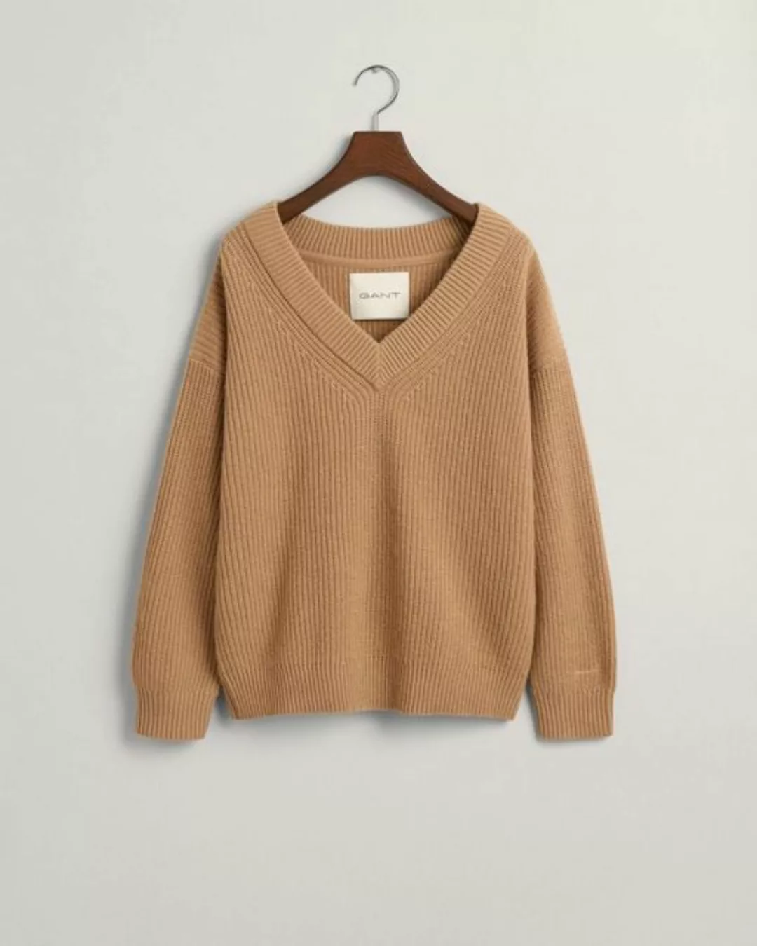 Gant Sweatshirt WOOL RIBBED V-NECK günstig online kaufen