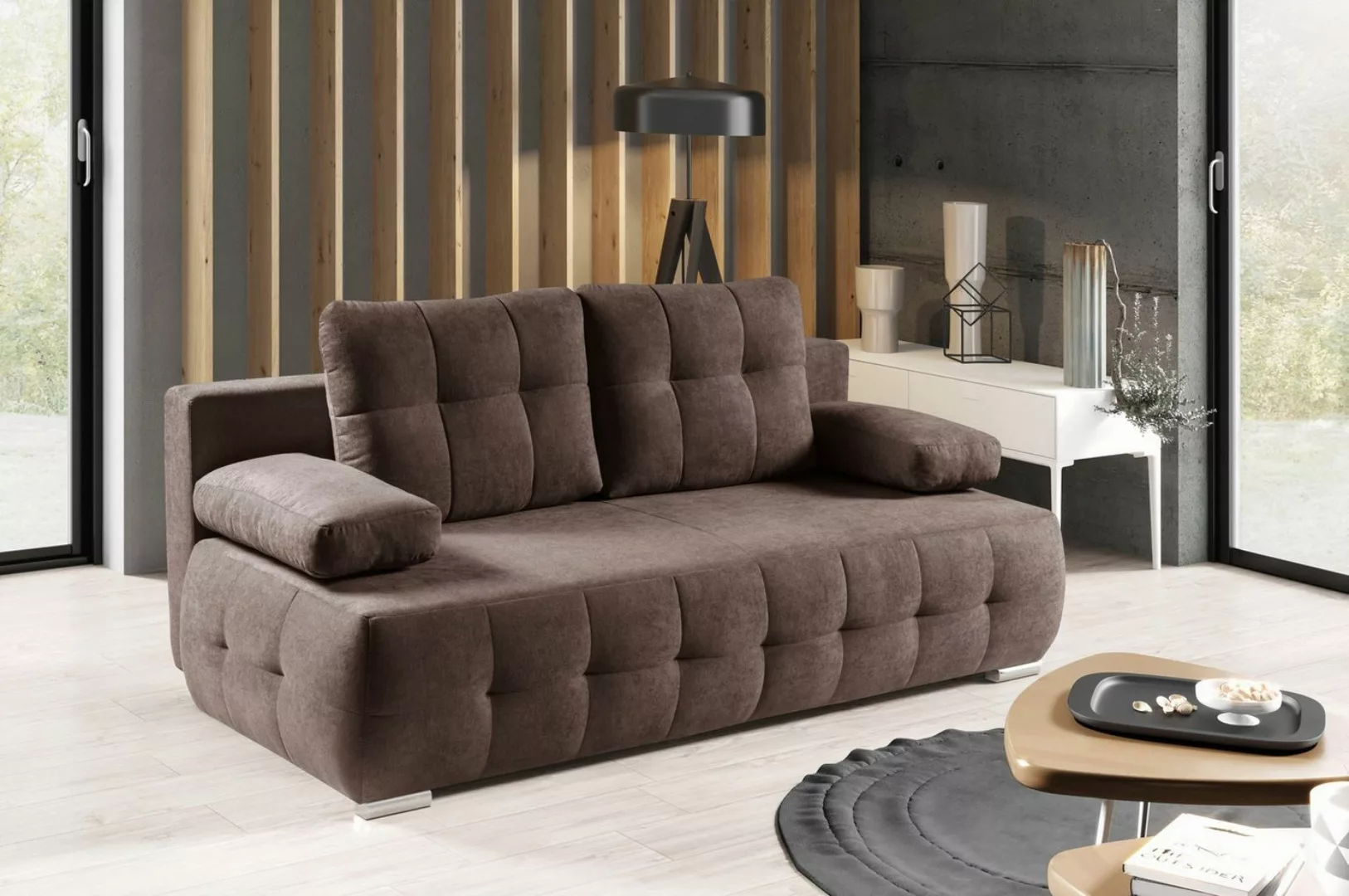 WERK2 Schlafsofa Indigo, 2-Sitzer Sofa und Schlafcouch mit Federkern & Bett günstig online kaufen