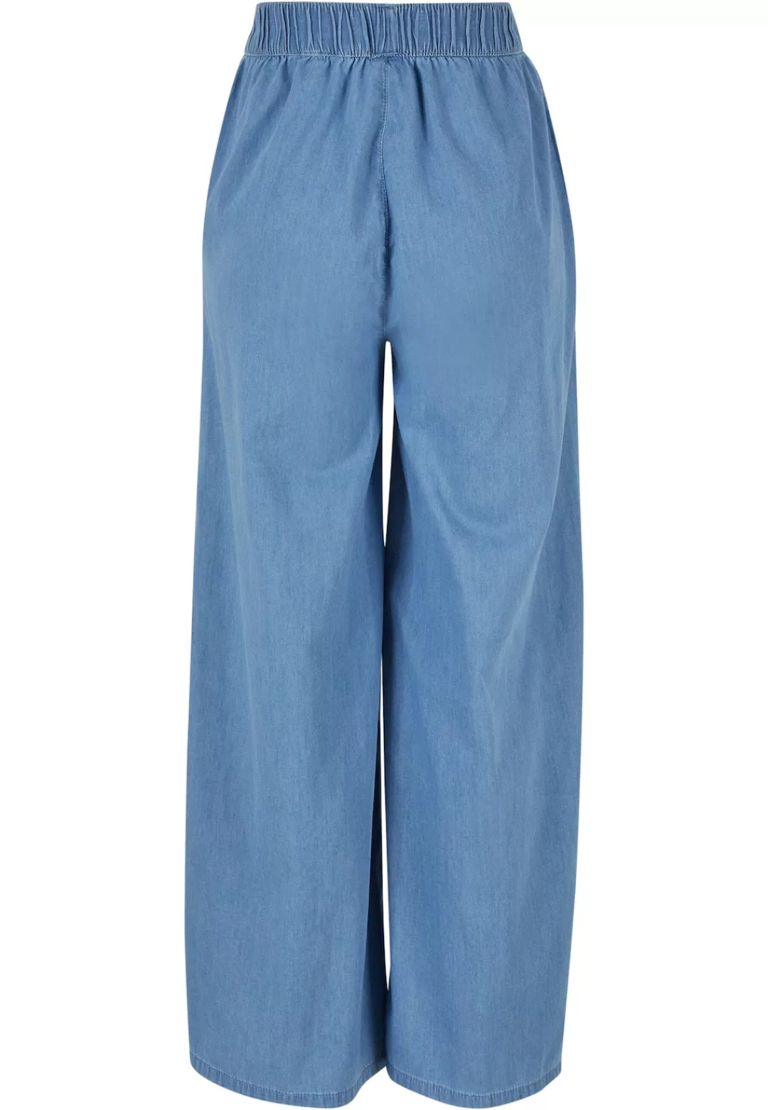 URBAN CLASSICS Stoffhose "Urban Classics Damen Ladies Light Denim Wide Leg günstig online kaufen