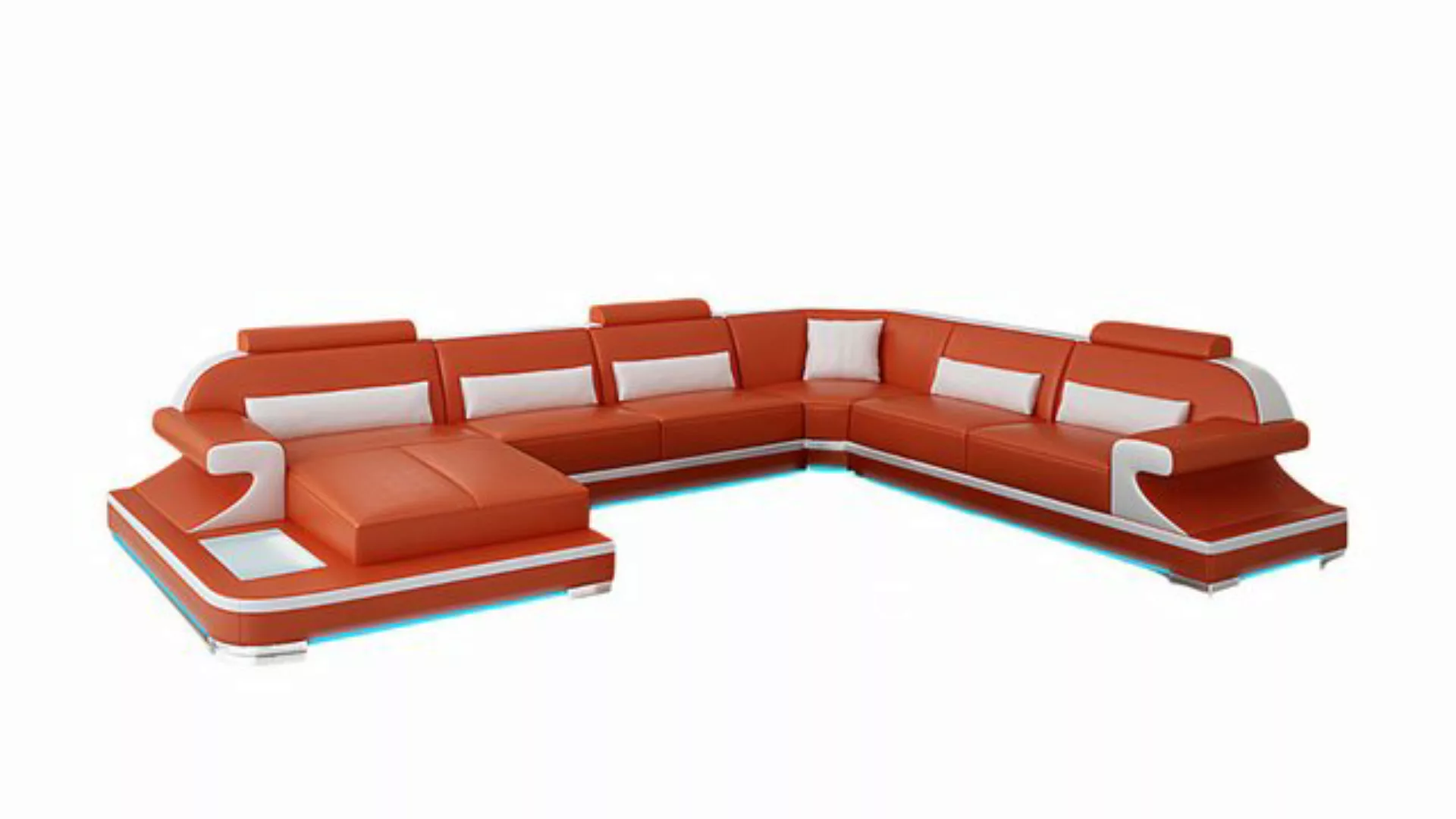 Xlmoebel Sofa Ledersofa Couch in modernem Design mit Eckelementen - Wohnlan günstig online kaufen