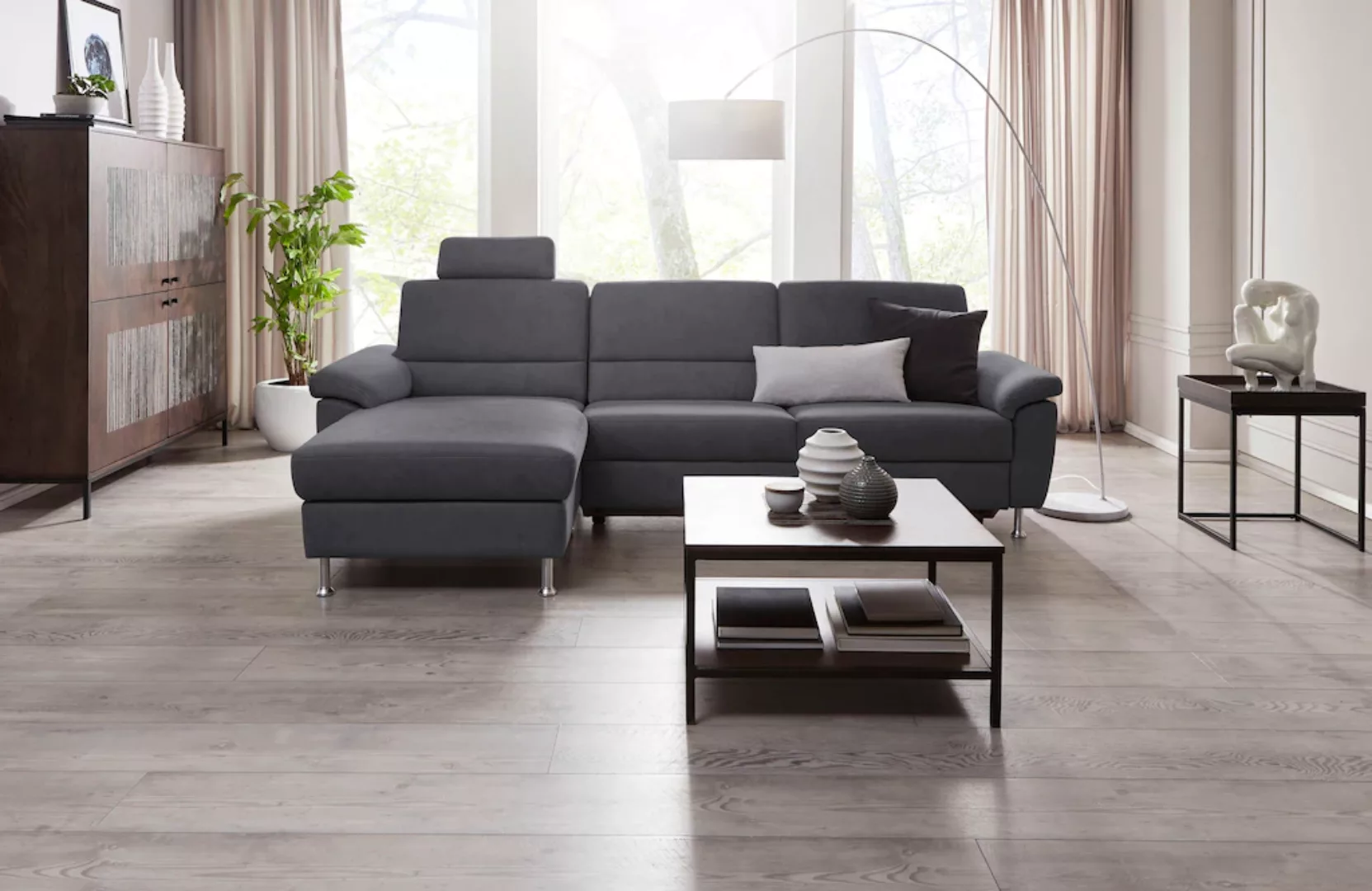 CALIZZA INTERIORS Ecksofa "Onyx L-Form", Recamiere links oder rechts, wahlw günstig online kaufen