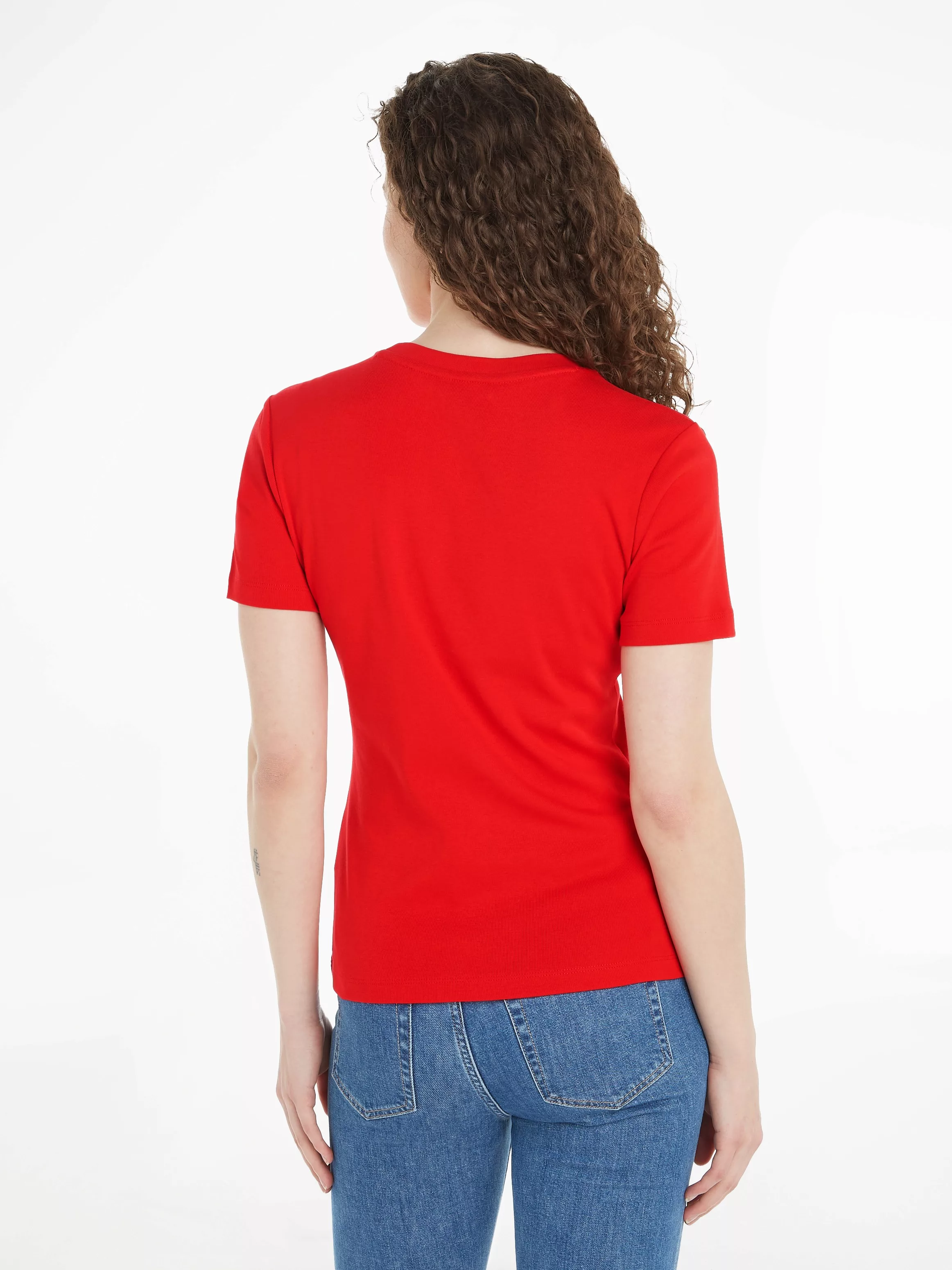 Tommy Hilfiger T-Shirt NEW SLIM CODY C-NK SS mit Logostickerei günstig online kaufen