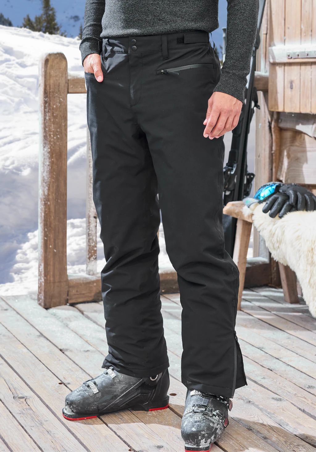 John Devin Skihose, Schneehose, Outdoorhose gefüttert mit Schneefang günstig online kaufen