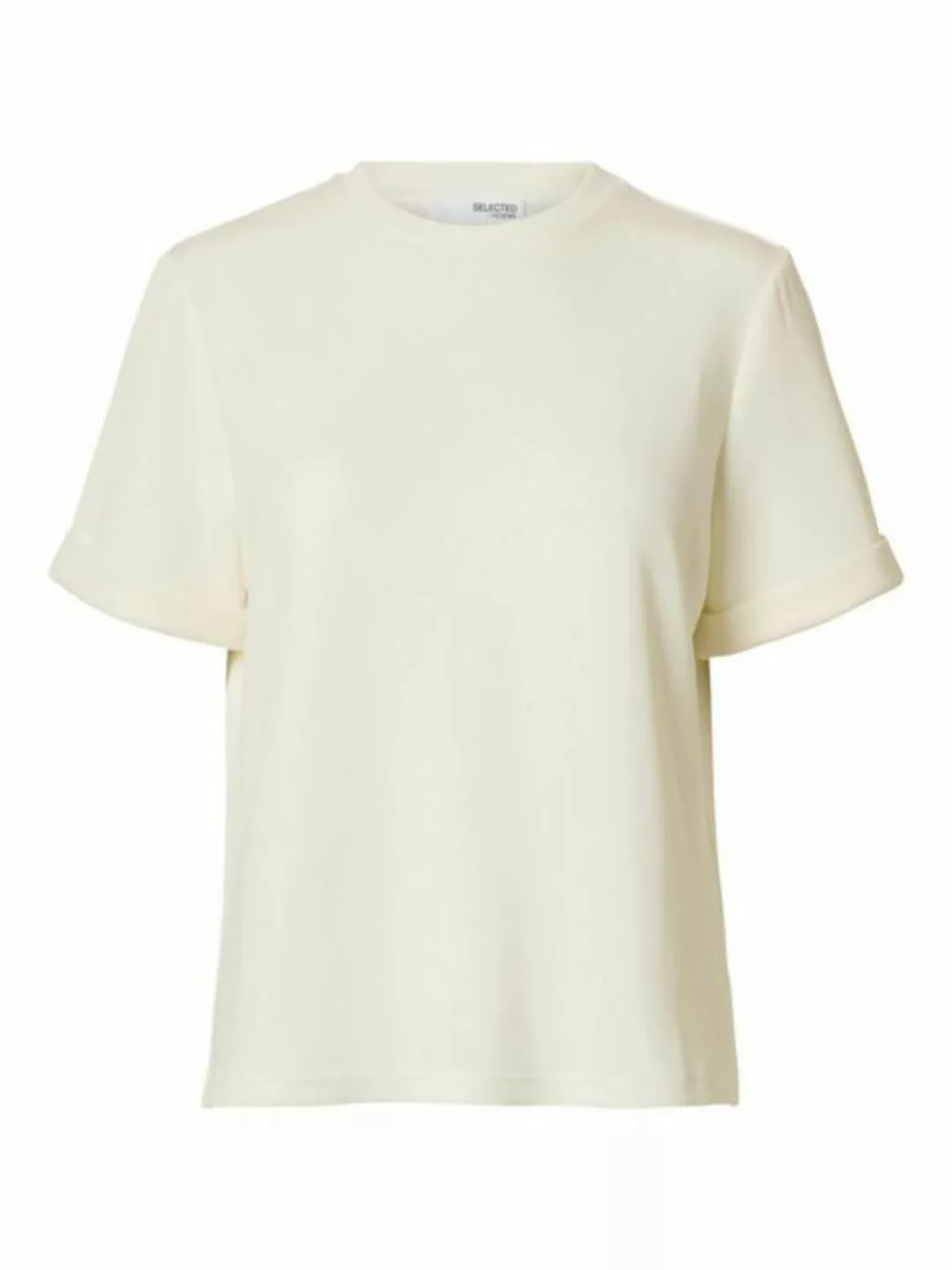 SELECTED FEMME Blusenshirt SLFTENNY SS O-NECK FOLD UP TEE D2 günstig online kaufen