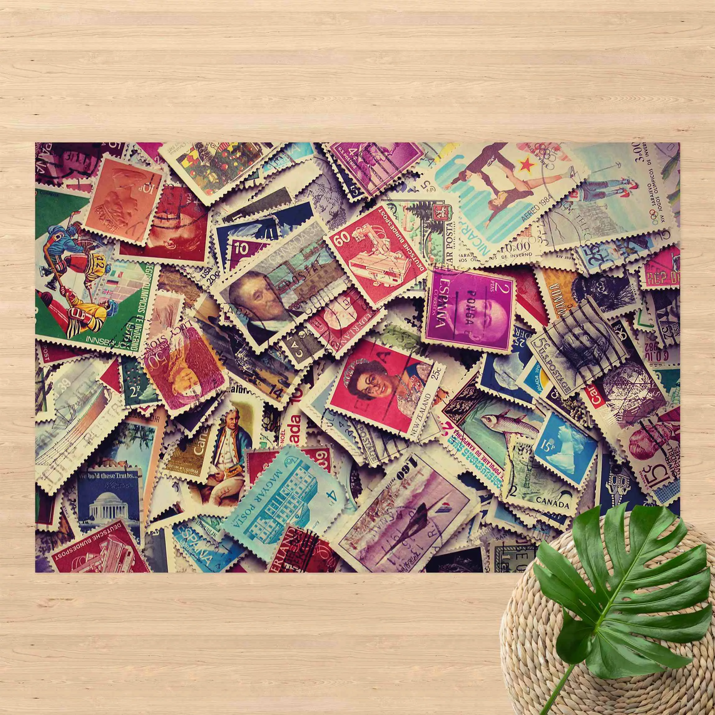 Vinyl-Teppich Stamps günstig online kaufen