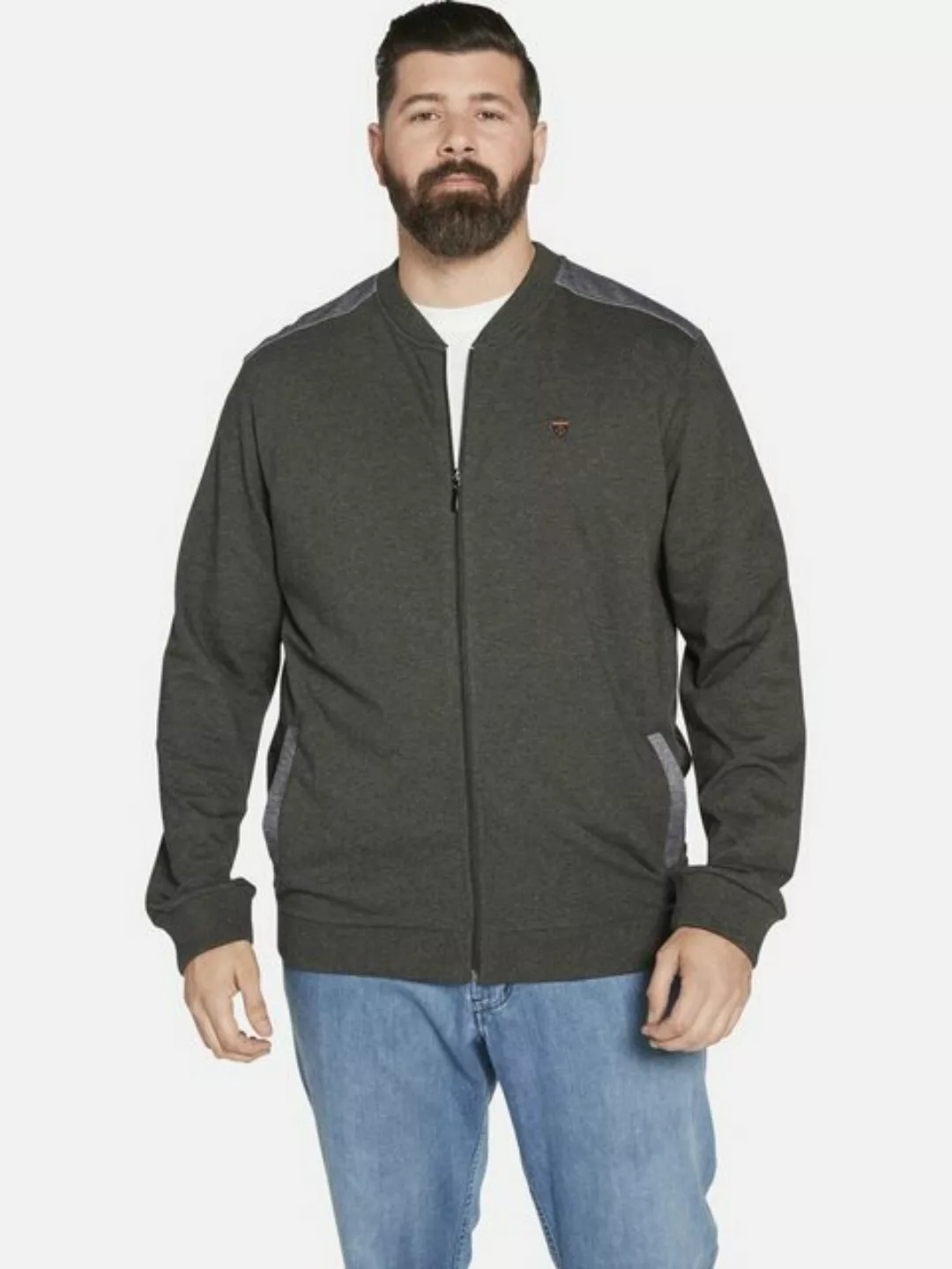 Charles Colby Sweatjacke DUKE GABRIEL in Blouson-Optik günstig online kaufen