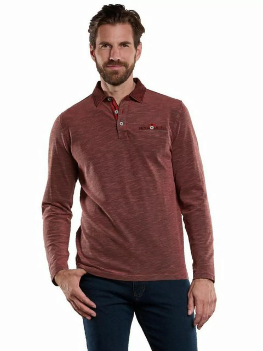 Engbers Langarm-Poloshirt Langarm-Shirt mit Polo-Kragen günstig online kaufen