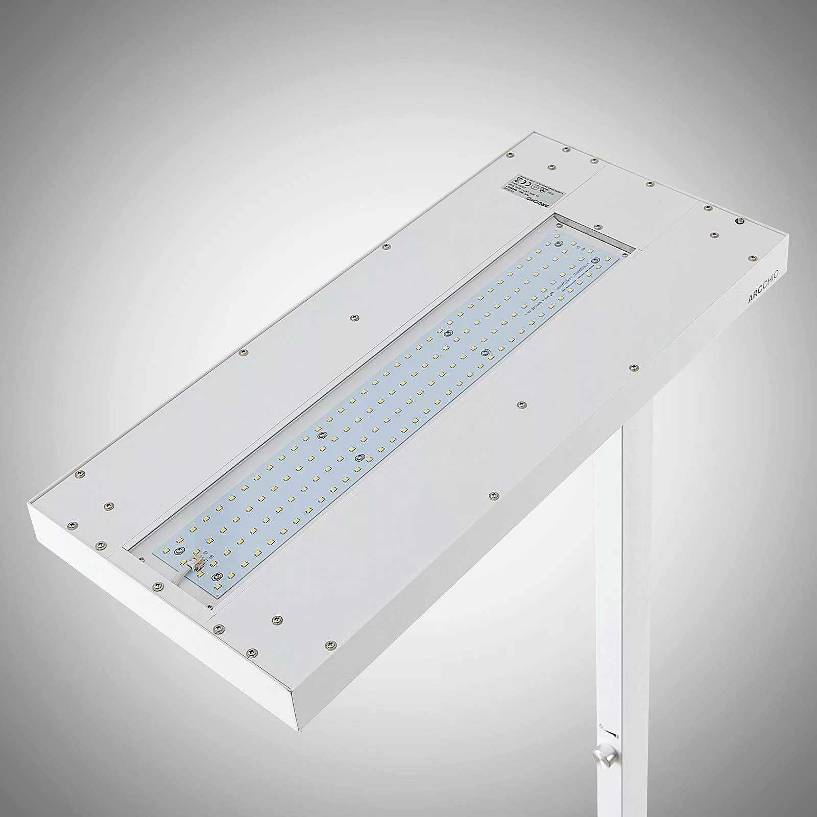 Arcchio LED-Stehleuchte Logan Pro, weiß, Sensor, dimmbar günstig online kaufen