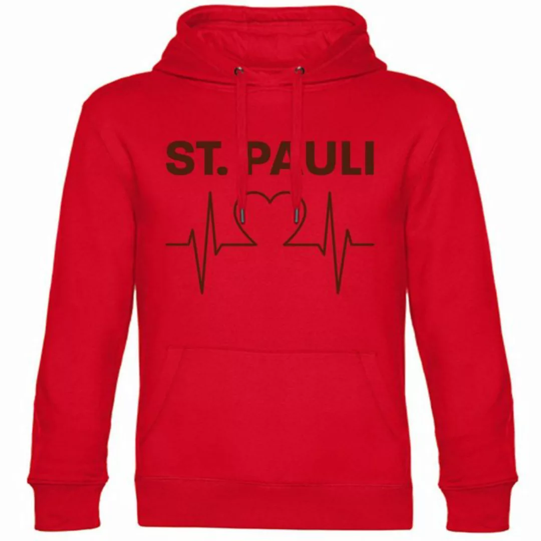 multifanshop Kapuzensweatshirt St. Pauli - Herzschlag - Pullover günstig online kaufen