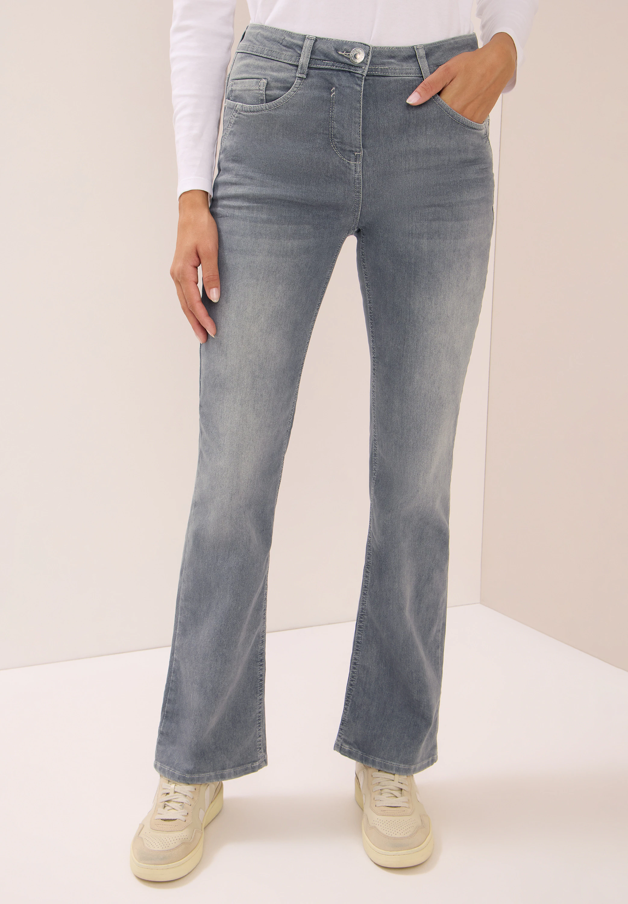 Cecil Bootcut-Jeans, aus Baumwolle mit Stretchanteil günstig online kaufen