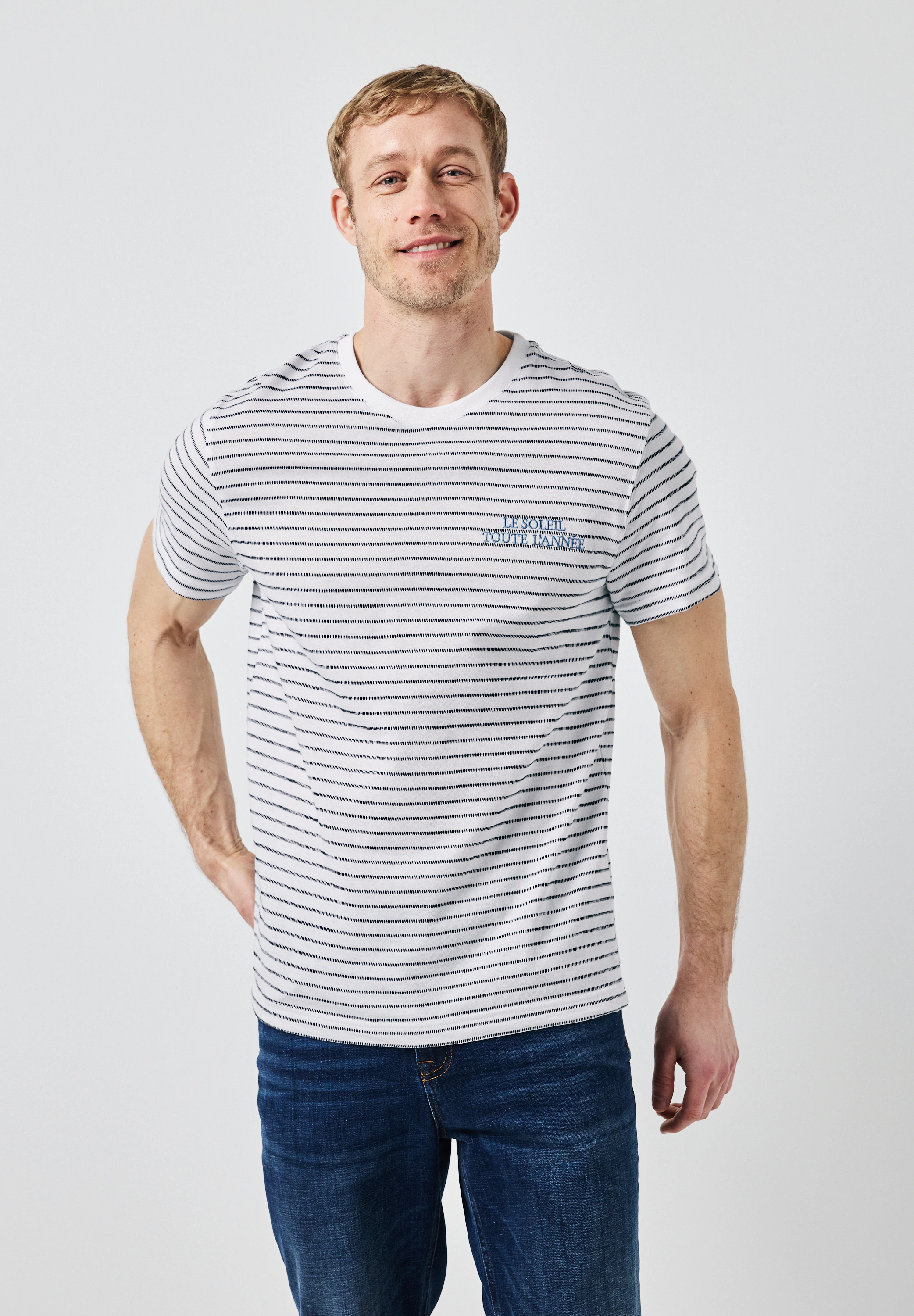 STREET ONE MEN T-Shirt, mit Wording günstig online kaufen