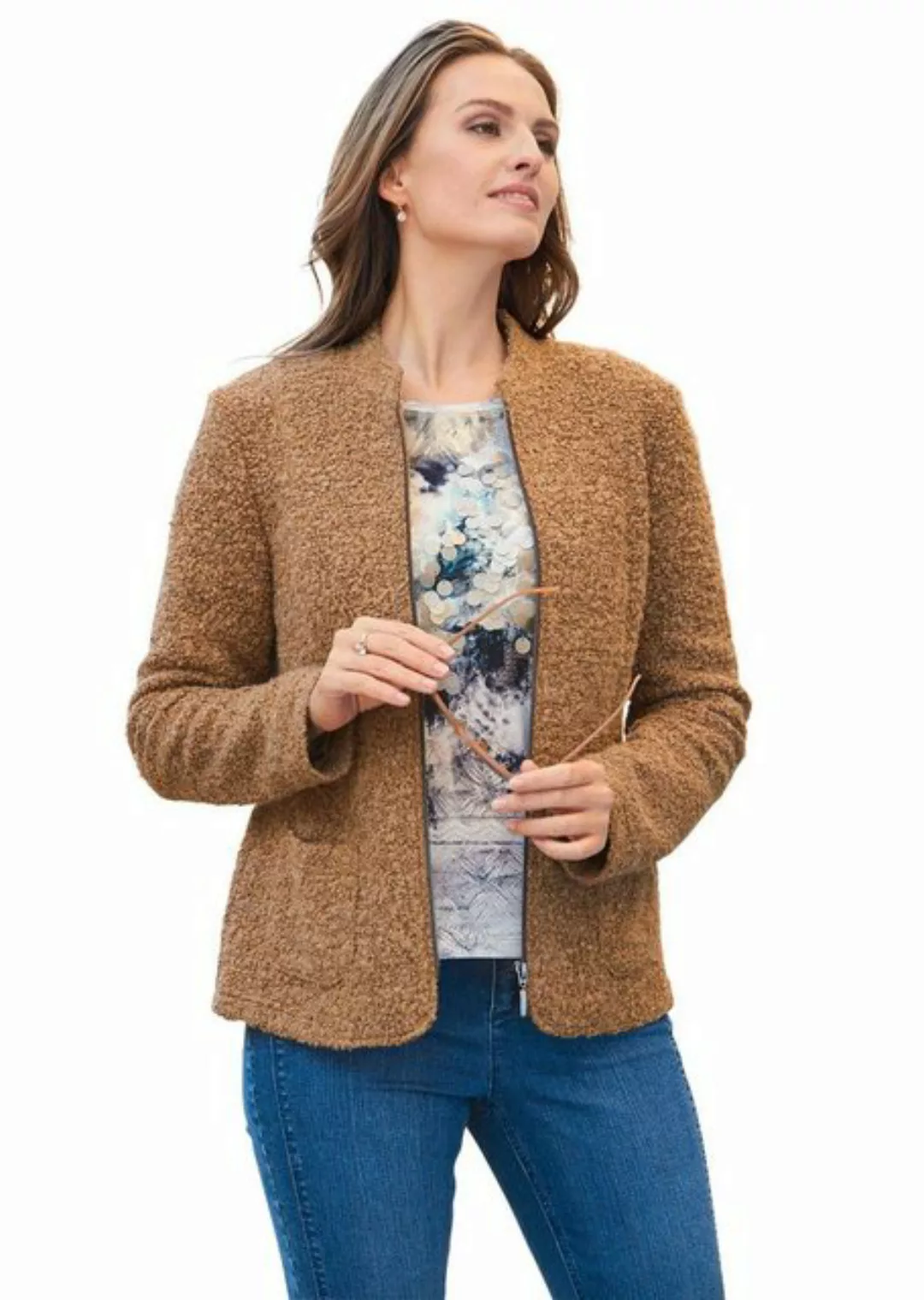 GOLDNER Blouson Kuschelweiche Bouclé-Jacke günstig online kaufen