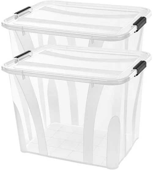 Siena Home Aufbewahrungsbox »Anzio«, (Set, 2 St.), Kunststoff, 100% recycle günstig online kaufen