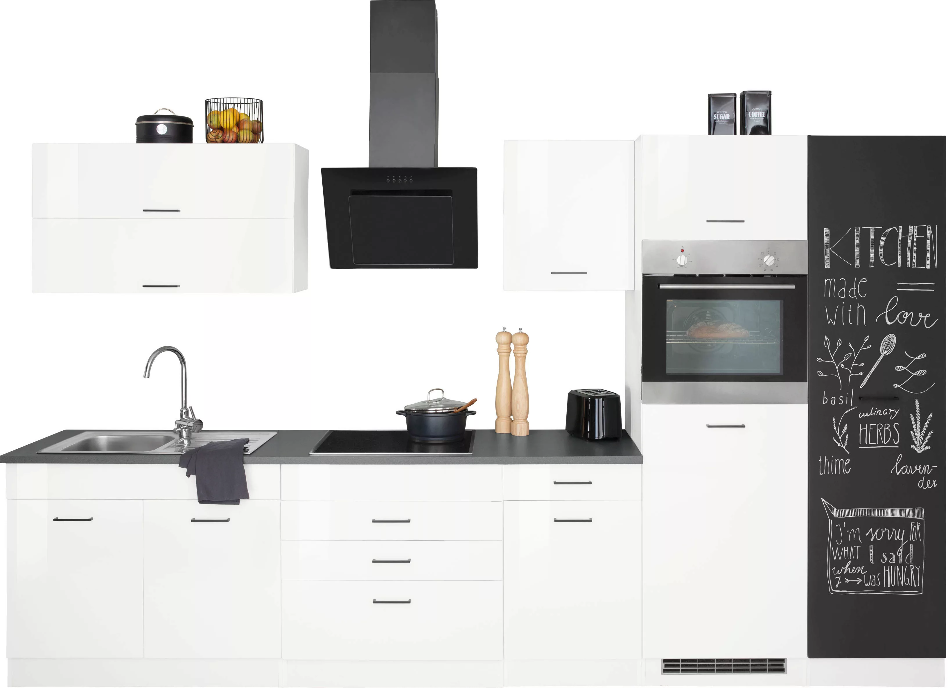 HELD MÖBEL Küchenzeile "Trier", ohne E-Geräte, Breite 340 cm günstig online kaufen