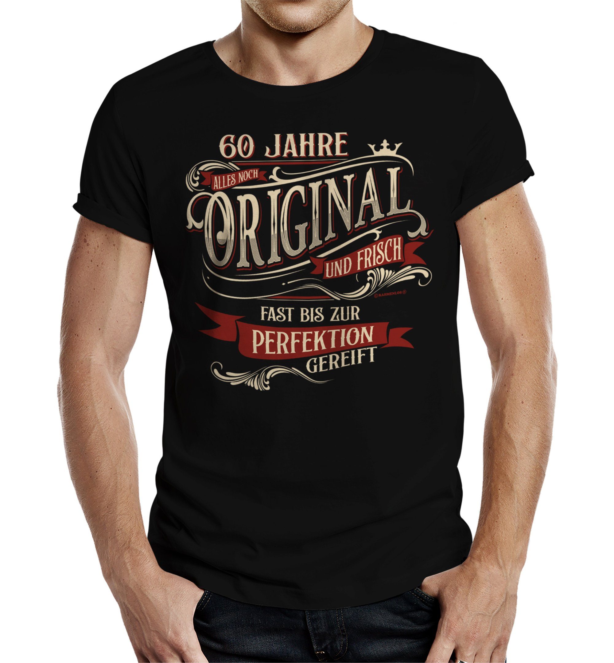 RAHMENLOS® T-Shirt als Geschenk zum 60. günstig online kaufen