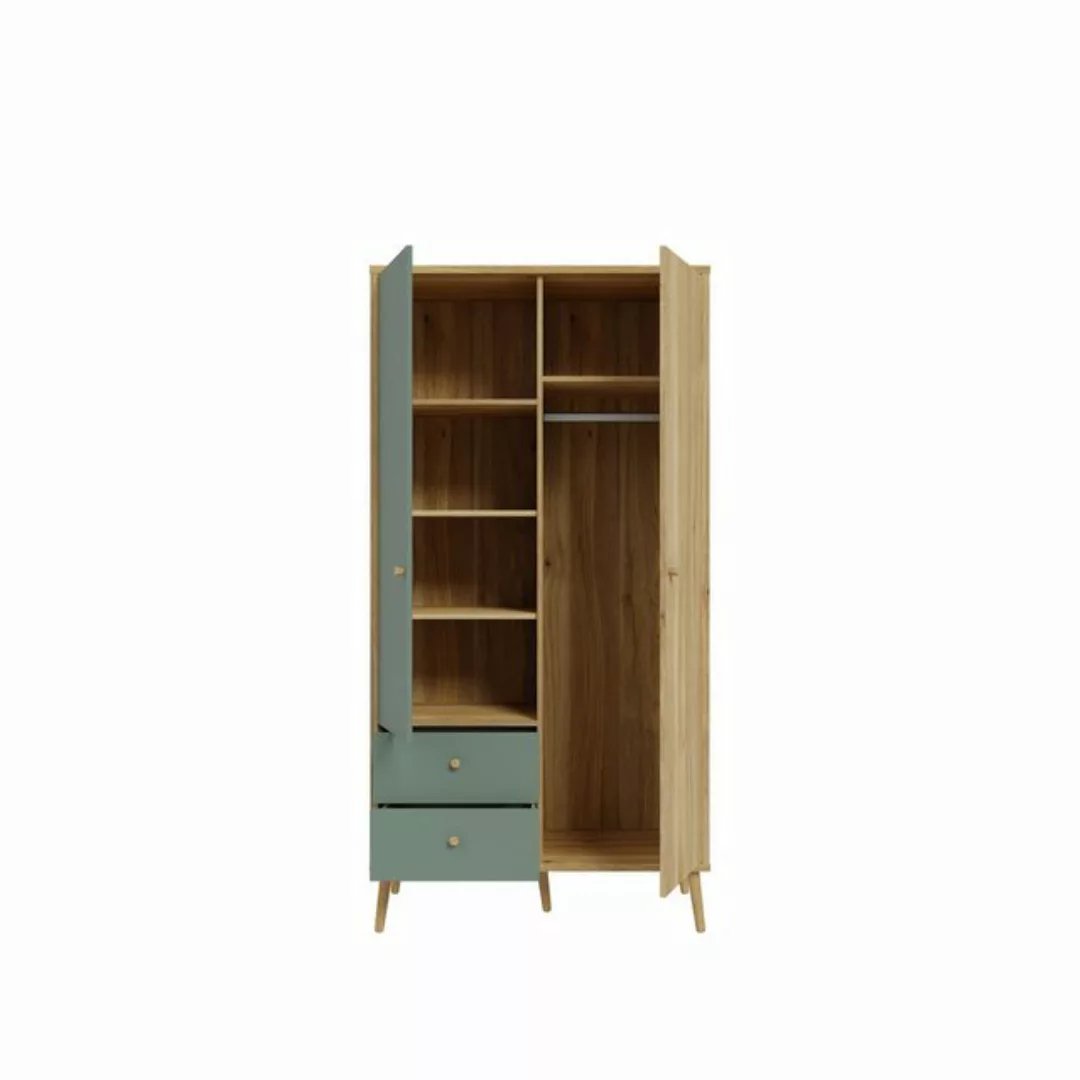 freiraum Drehtürenschrank Whenua in Natural Eiche - 94,5x185,6x52,2cm (BxHx günstig online kaufen