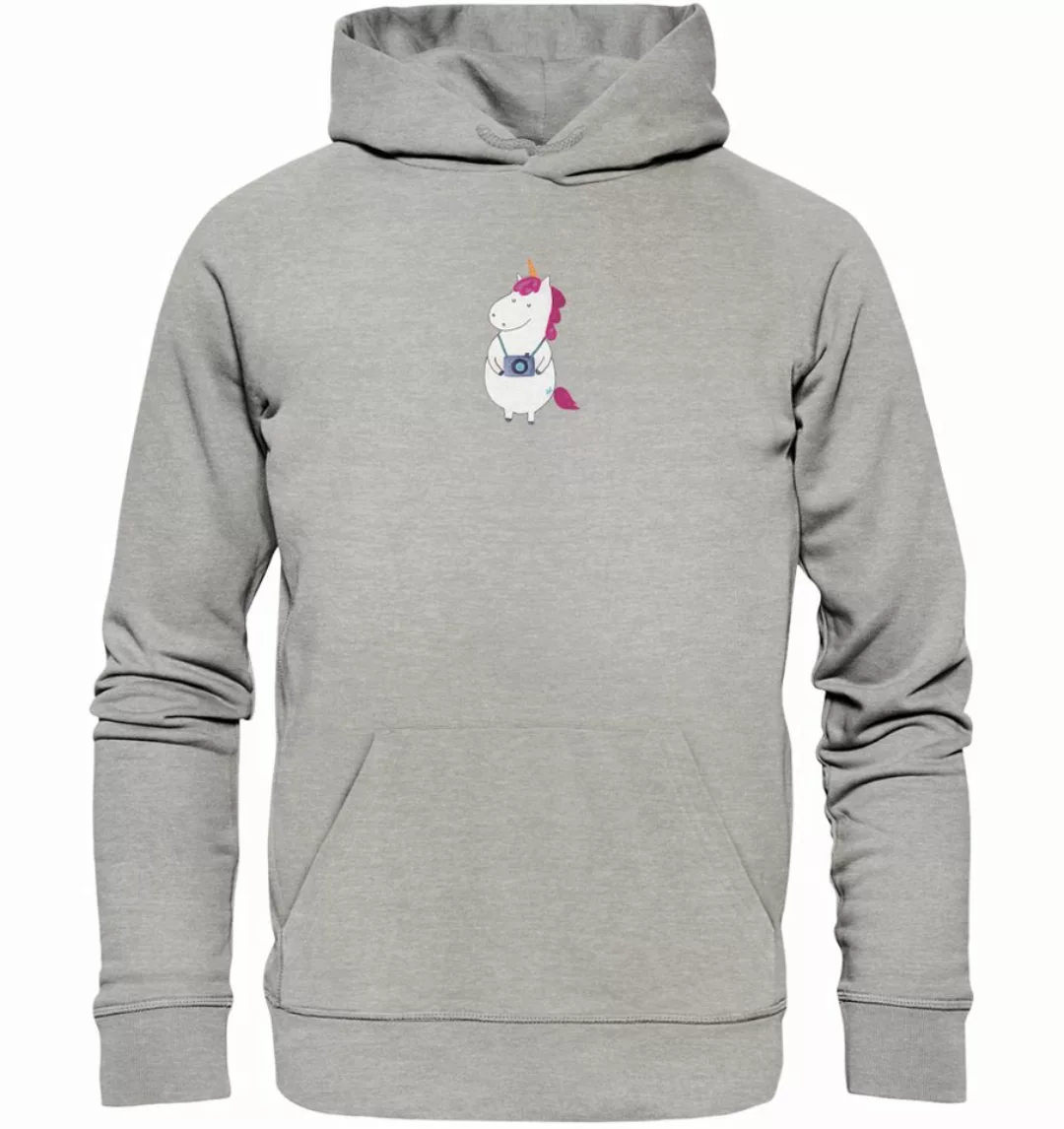 Mr. & Mrs. Panda Hoodie Größe L Einhorn Fotograf - Heather Grey - Geschenk, günstig online kaufen