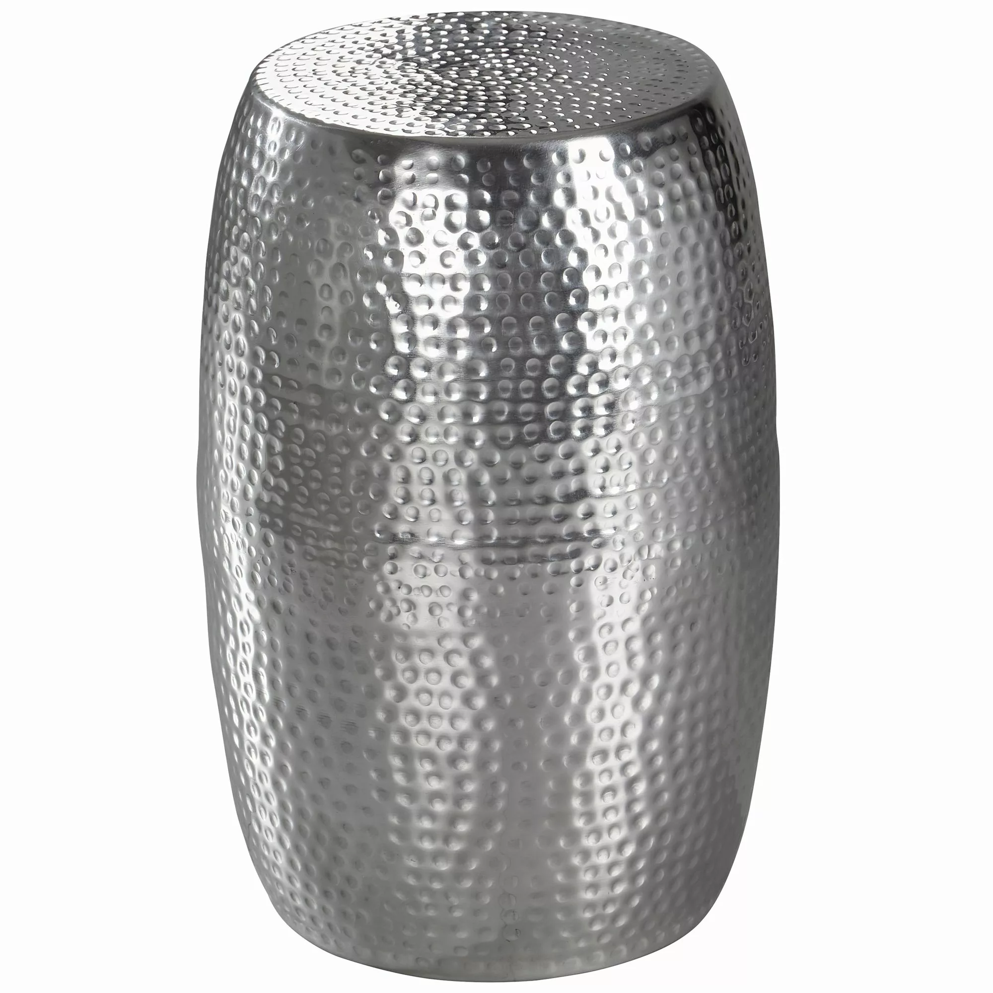 Beistelltisch 30x49,5x30cm Aluminium Silber Dekotisch orientalisch rund | K günstig online kaufen