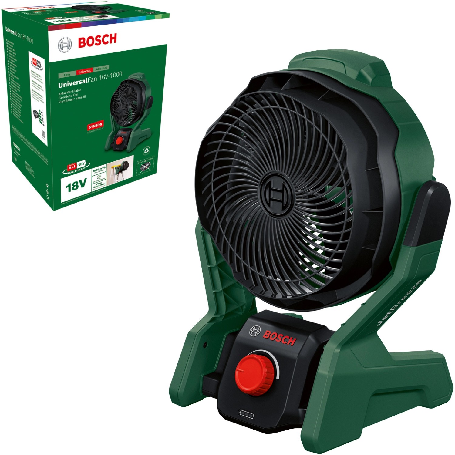 Bosch Akku-Ventilator UniversalFan 18V-1000 Solo günstig online kaufen