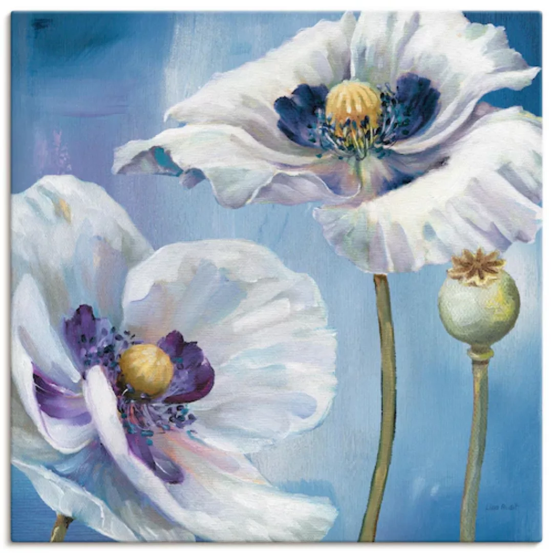 Artland Wandbild »Blauer Tanz II«, Blumen, (1 St.), als Leinwandbild, Poste günstig online kaufen