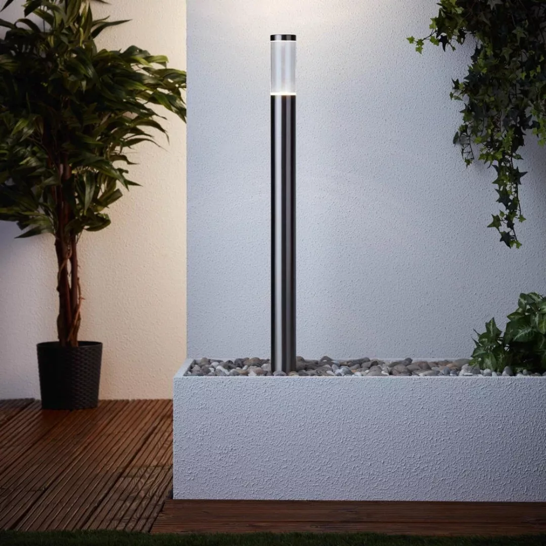 BRILLIANT BERGEN LED Wegeleuchte 80 cm Metall / Kunststoff Anthrazit günstig online kaufen