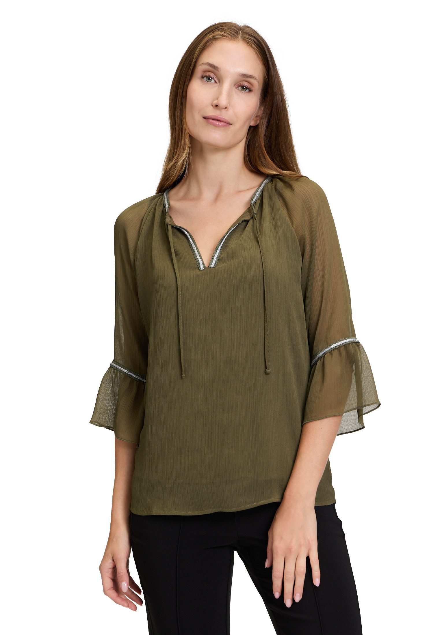 Cartoon Schlupfbluse Cartoon Damen Casual-Bluse mit günstig online kaufen