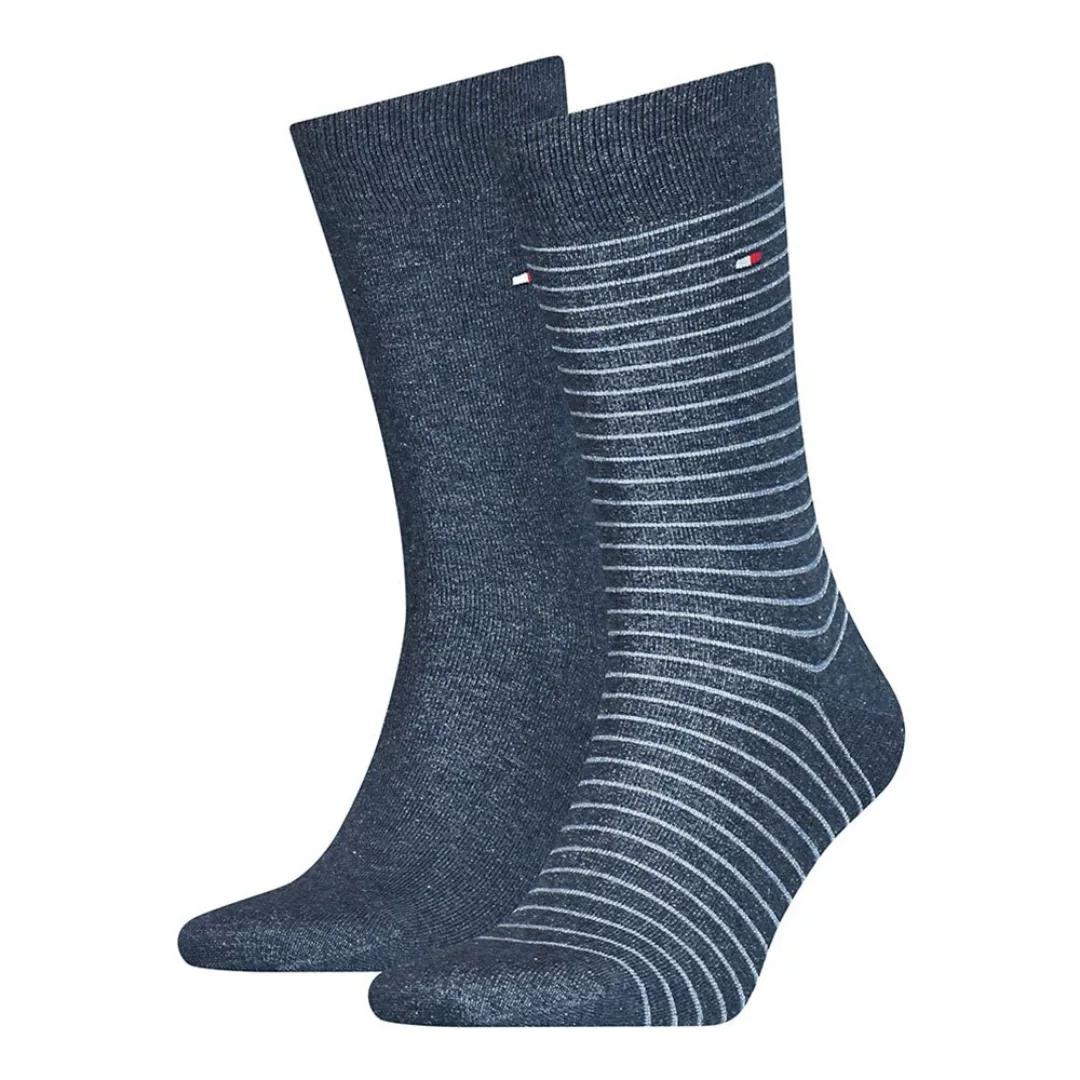 Tommy Hilfiger Small Stripe Classic Socken 2 Paare EU 43-46 Jeans günstig online kaufen