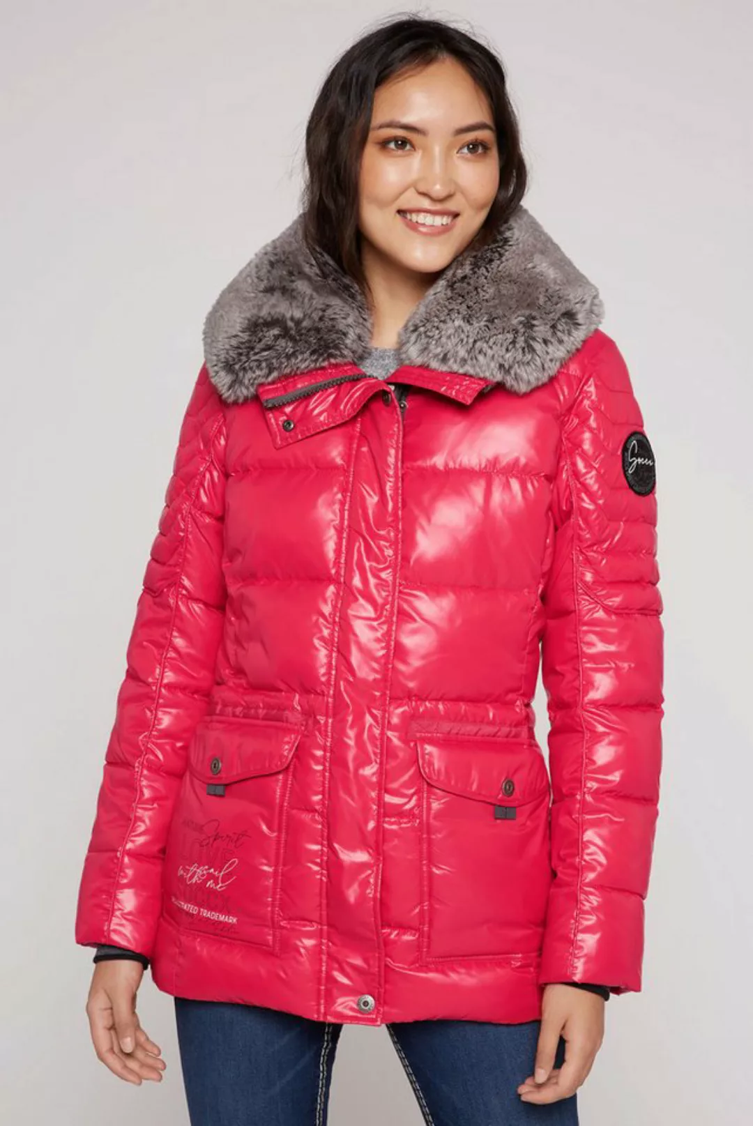 SOCCX Winterjacke mit Windbreaker-Bündchen günstig online kaufen