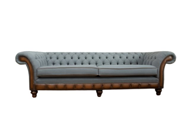 Xlmoebel Sofa Individuell gefertigtes Chesterfield-Sofa aus Leder und Stoff günstig online kaufen