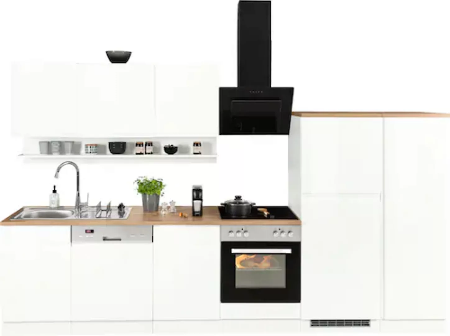 KOCHSTATION Küchenzeile "KS-Virginia", Breite 330 cm, wahlweise mit E-Gerät günstig online kaufen