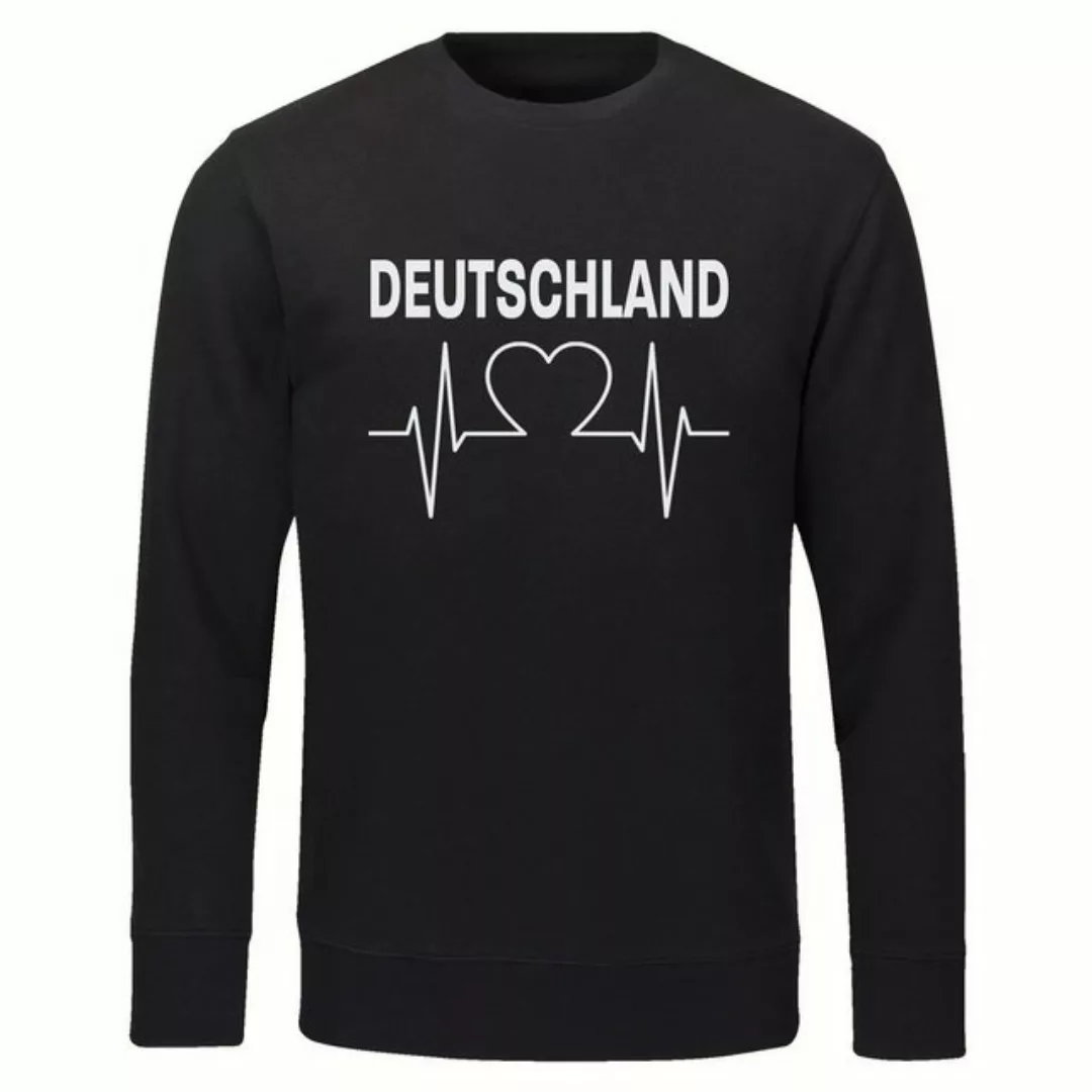 multifanshop Sweatshirt Deutschland - Herzschlag - Pullover günstig online kaufen