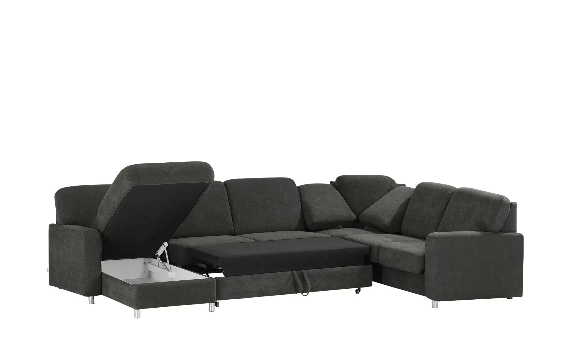 smart Wohnlandschaft  Valencia ¦ schwarz ¦ Maße (cm): B: 341 H: 90 T: 240.0 günstig online kaufen