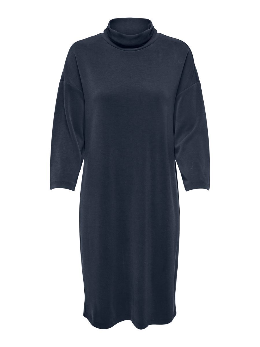 ONLY 3/4-arm High Neck Kleid Damen Blau günstig online kaufen