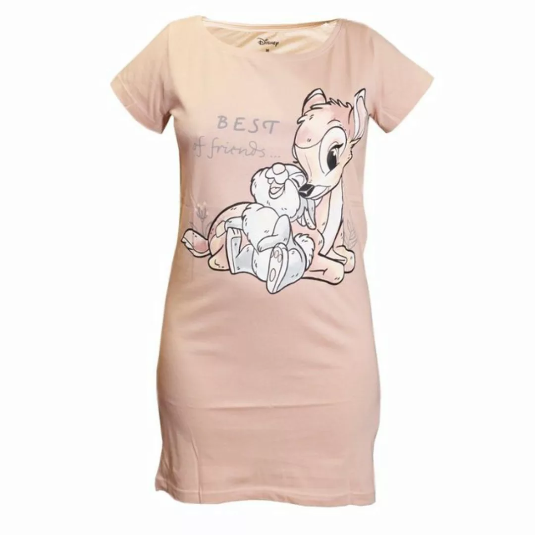 Disney Pyjamaoberteil Disney Bambi Klopfer Damen kurzarm Schlafshirt Nachth günstig online kaufen