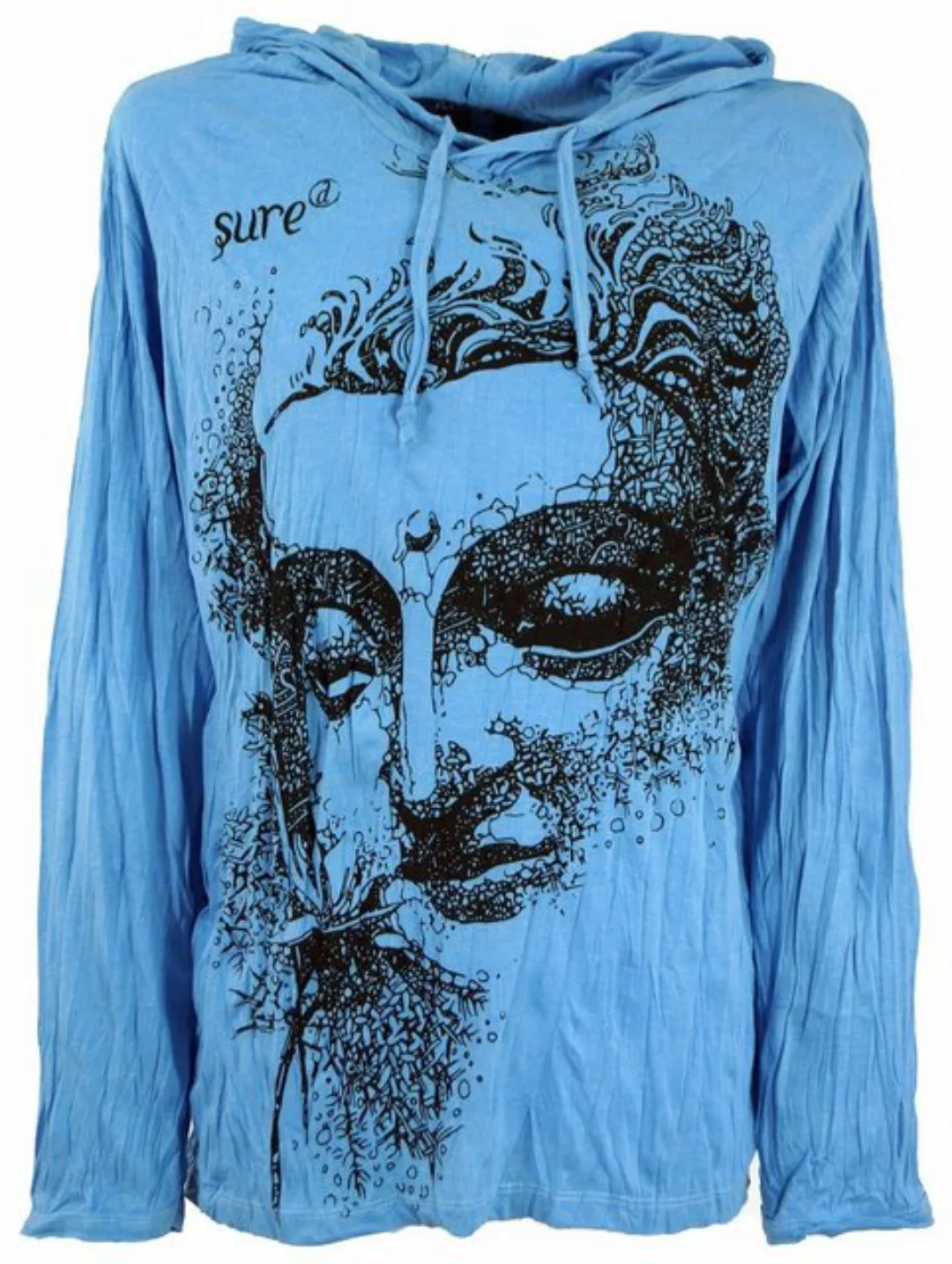 Guru-Shop T-Shirt Sure Langarmshirt, Kapuzenshirt Dreaming Buddha.. alterna günstig online kaufen