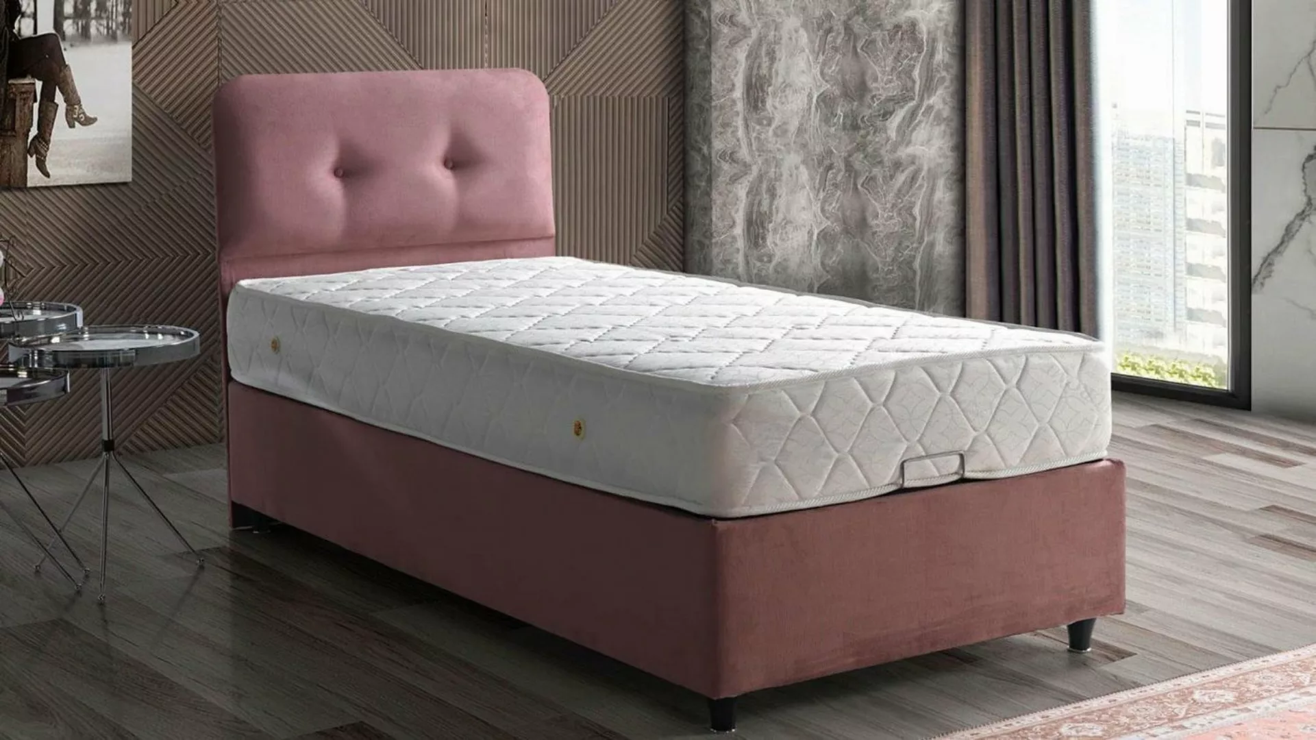 JVmoebel Bett Bett Design Betten Luxus Polster Schlafzimmer Möbel Neu Moder günstig online kaufen