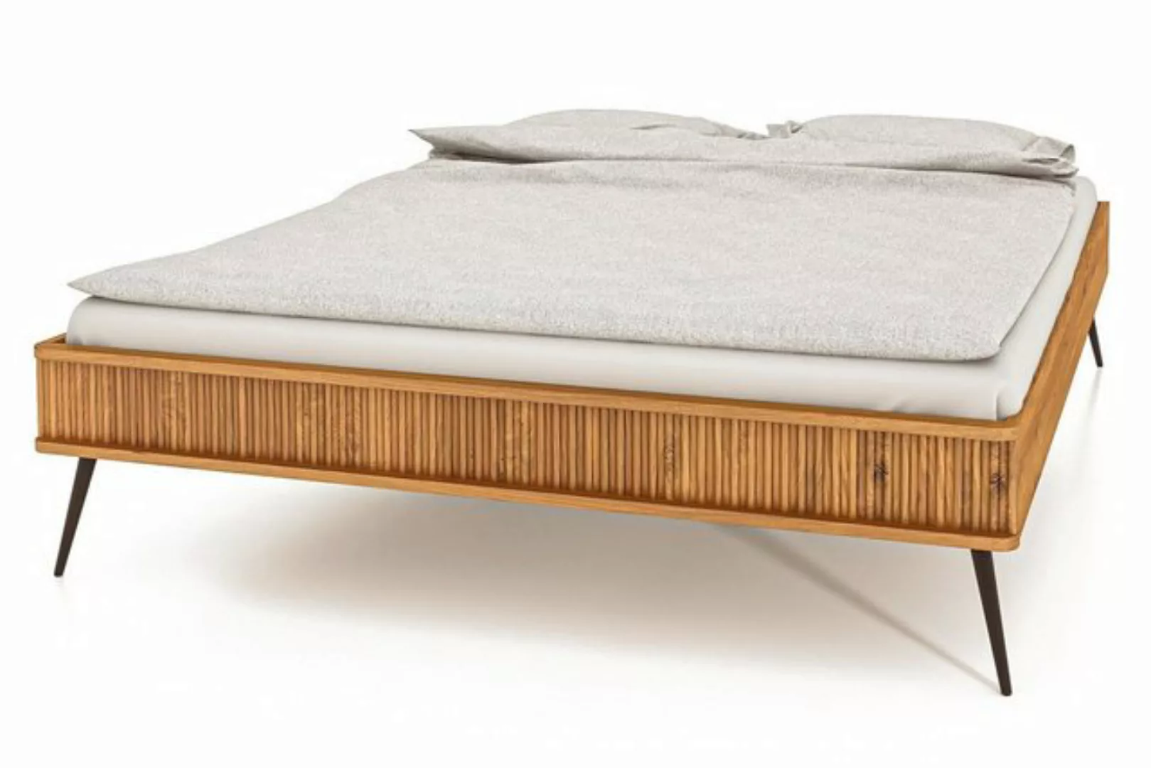 byoak Bett KULA 180 x 210 aus Massivholz, ohne Kopfteil, Naturgeölt günstig online kaufen