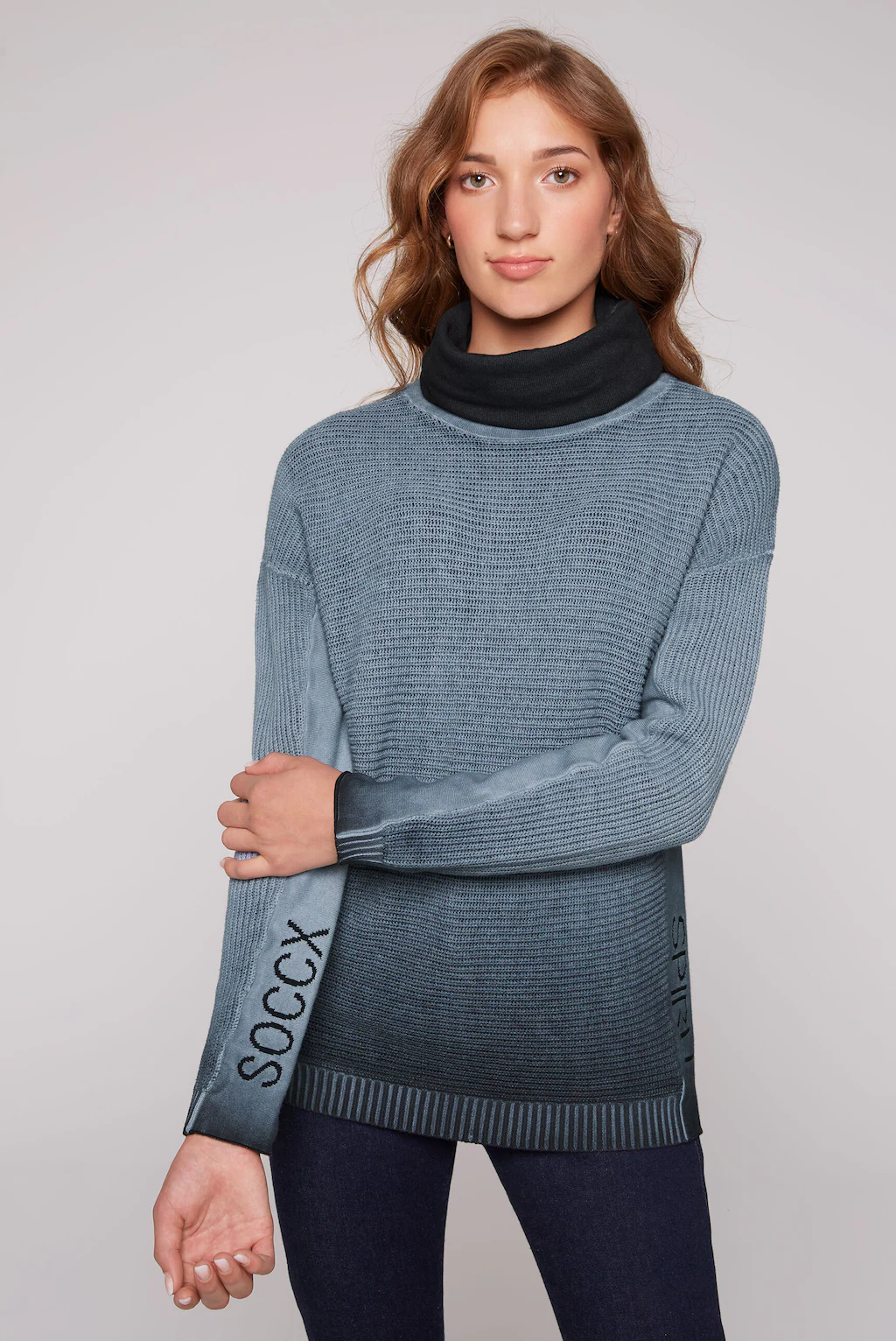 SOCCX Rollkragenpullover, aus Baumwolle günstig online kaufen