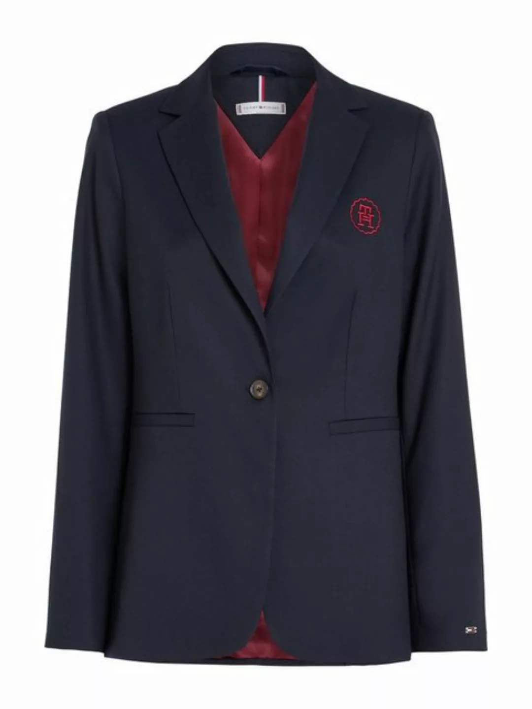 Tommy Hilfiger Longblazer SMD CORE REGULAR SB BLAZER mit Logostickerei günstig online kaufen