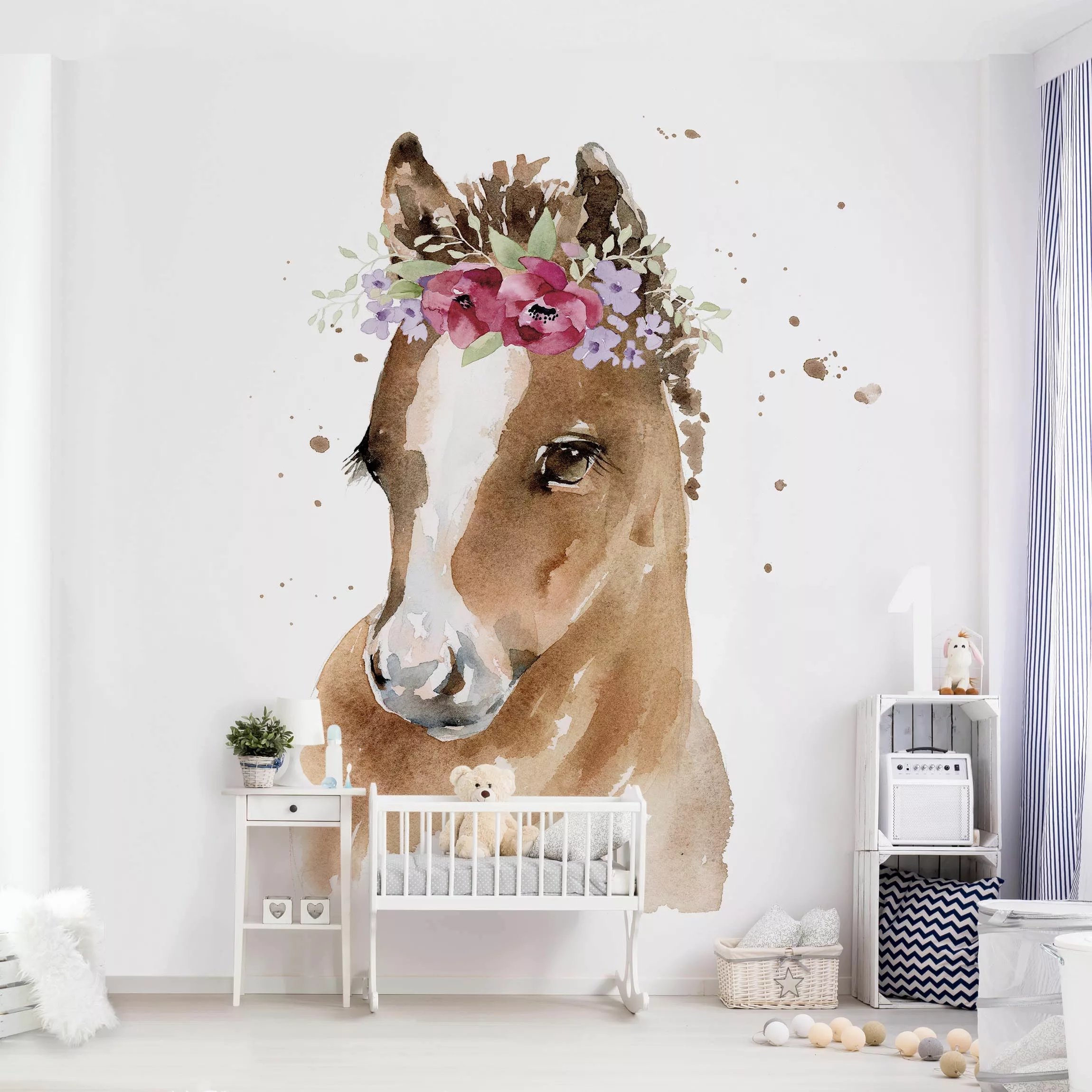 Fototapete Florales Pony günstig online kaufen