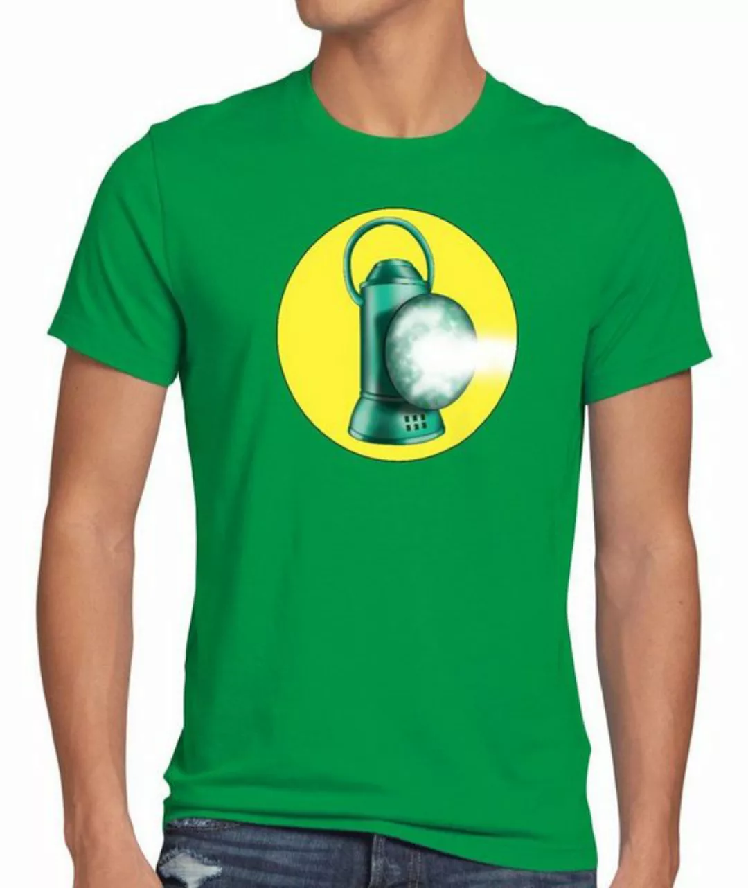 style3 Print-Shirt Herren T-Shirt Sheldon Lantern Green Cooper Big Bang The günstig online kaufen