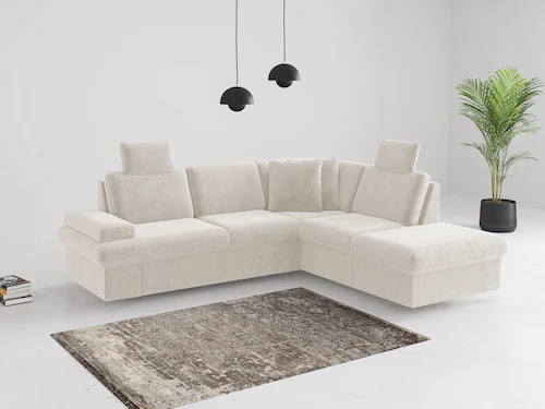 sit&more Ecksofa »Moreno«, mit Armteilverstellung,wahlweise mit Bettfunktio günstig online kaufen