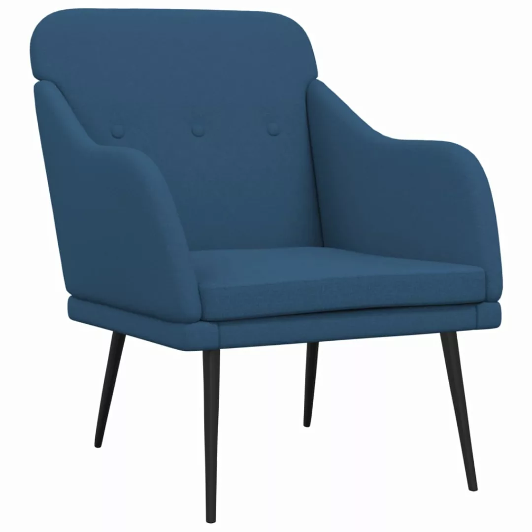 Vidaxl Sessel Blau 63x76x80 Cm Stoff günstig online kaufen